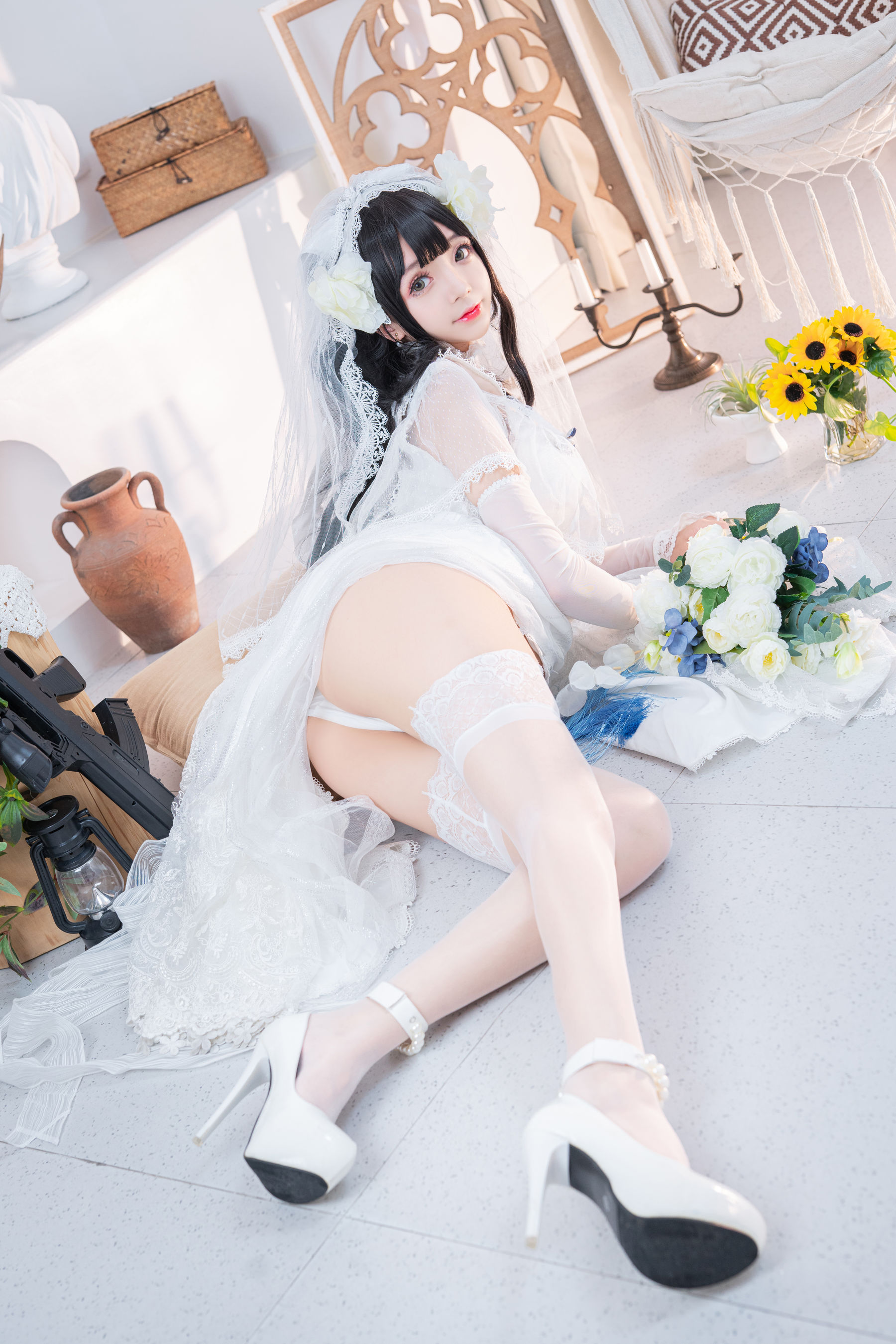 Cosplay日奈娇 – 95式婚纱 [50P]