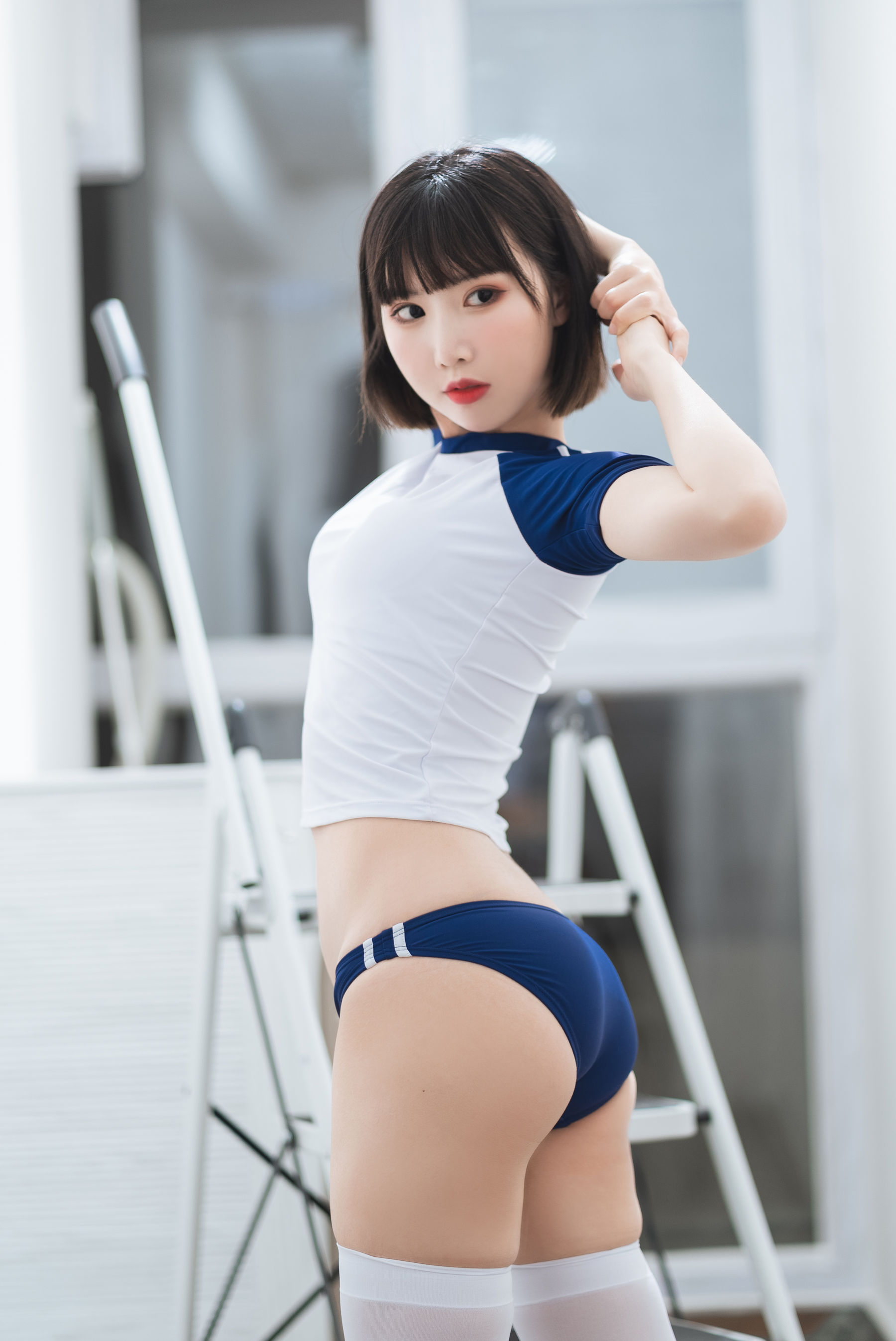 可爱人气Coser面饼仙儿 – 体操服 [24P]