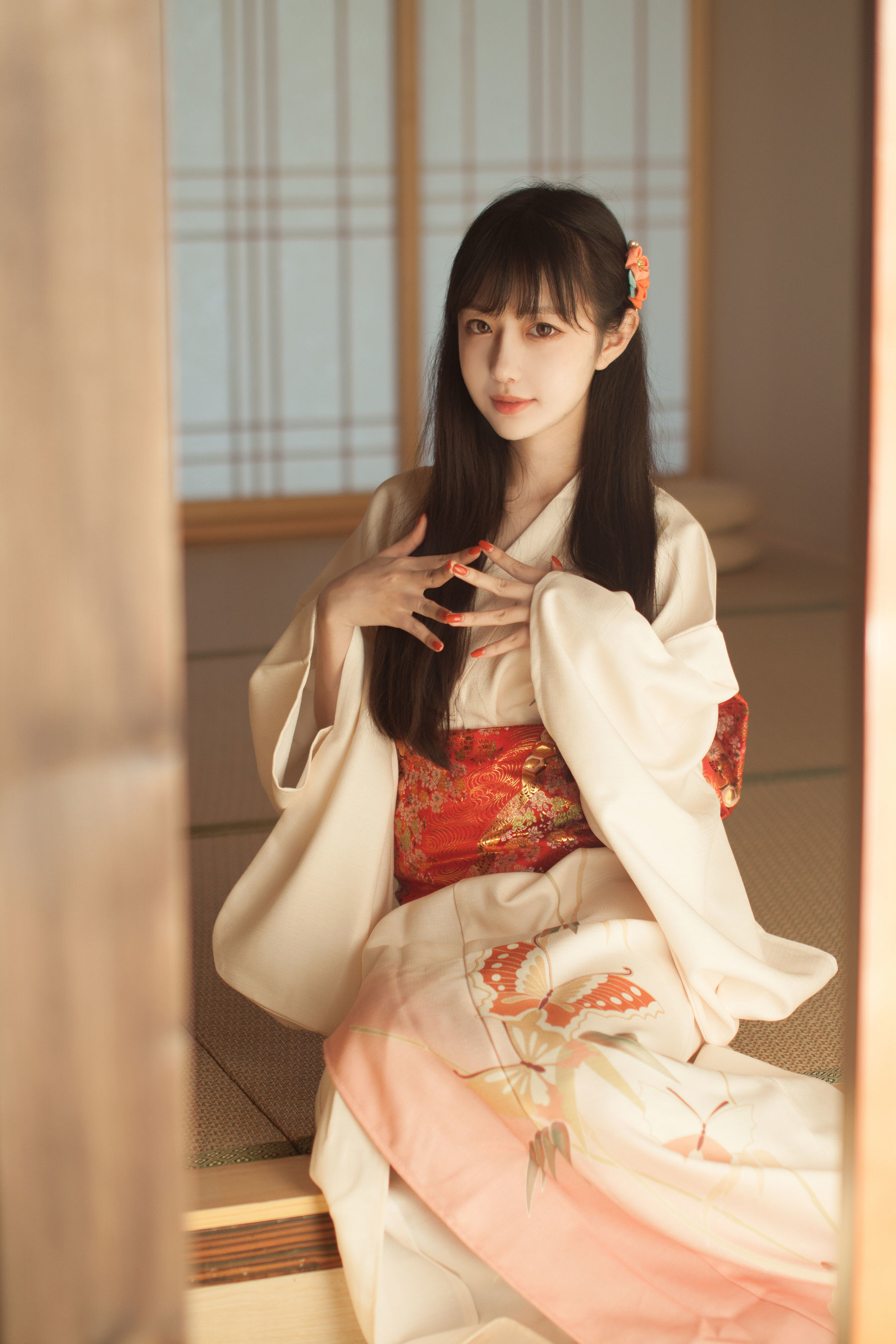 [萝莉COS] Shika小鹿鹿 – 和服 [19P]