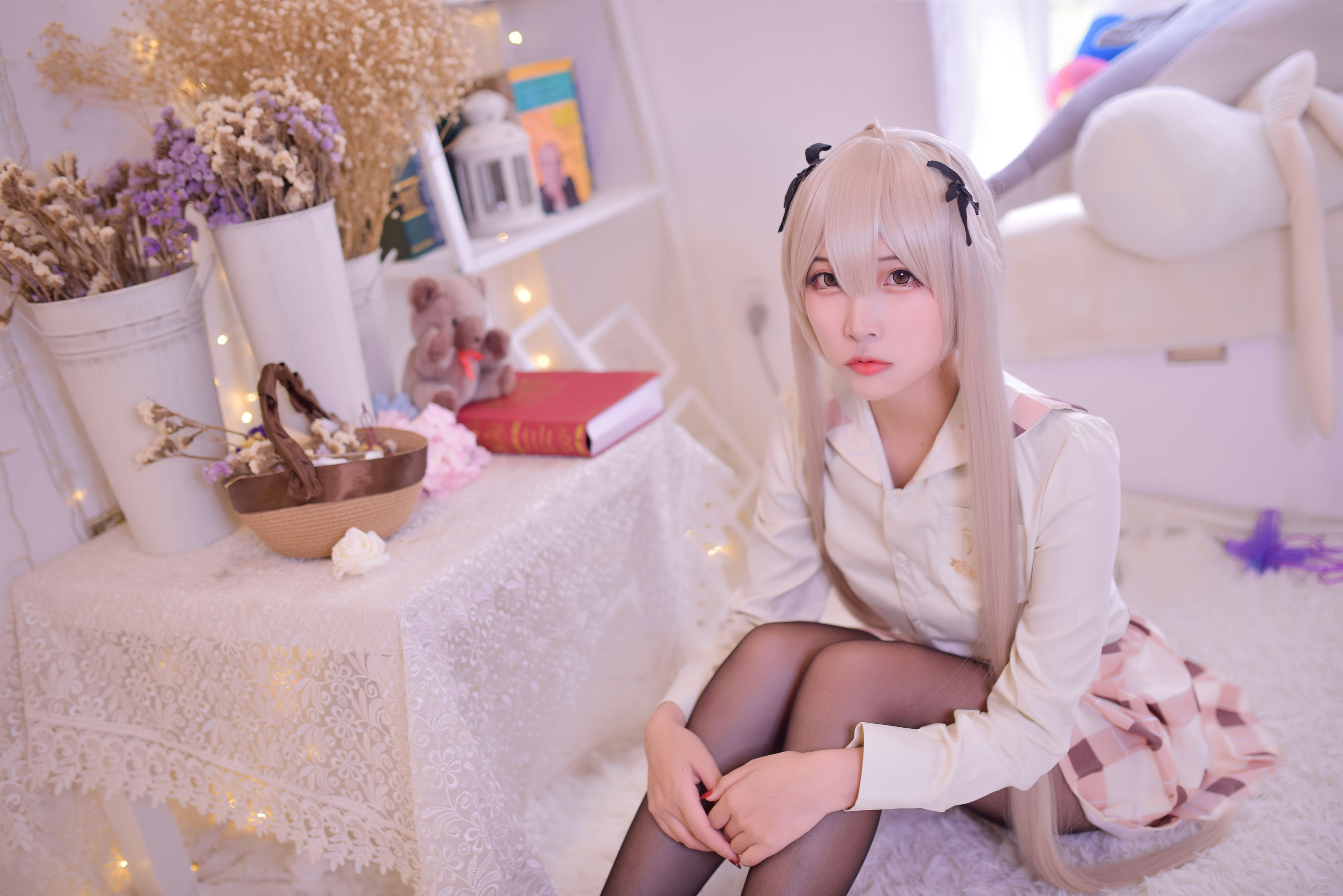 人气Coser二佐Nisa – 穹妹校服 [46P]