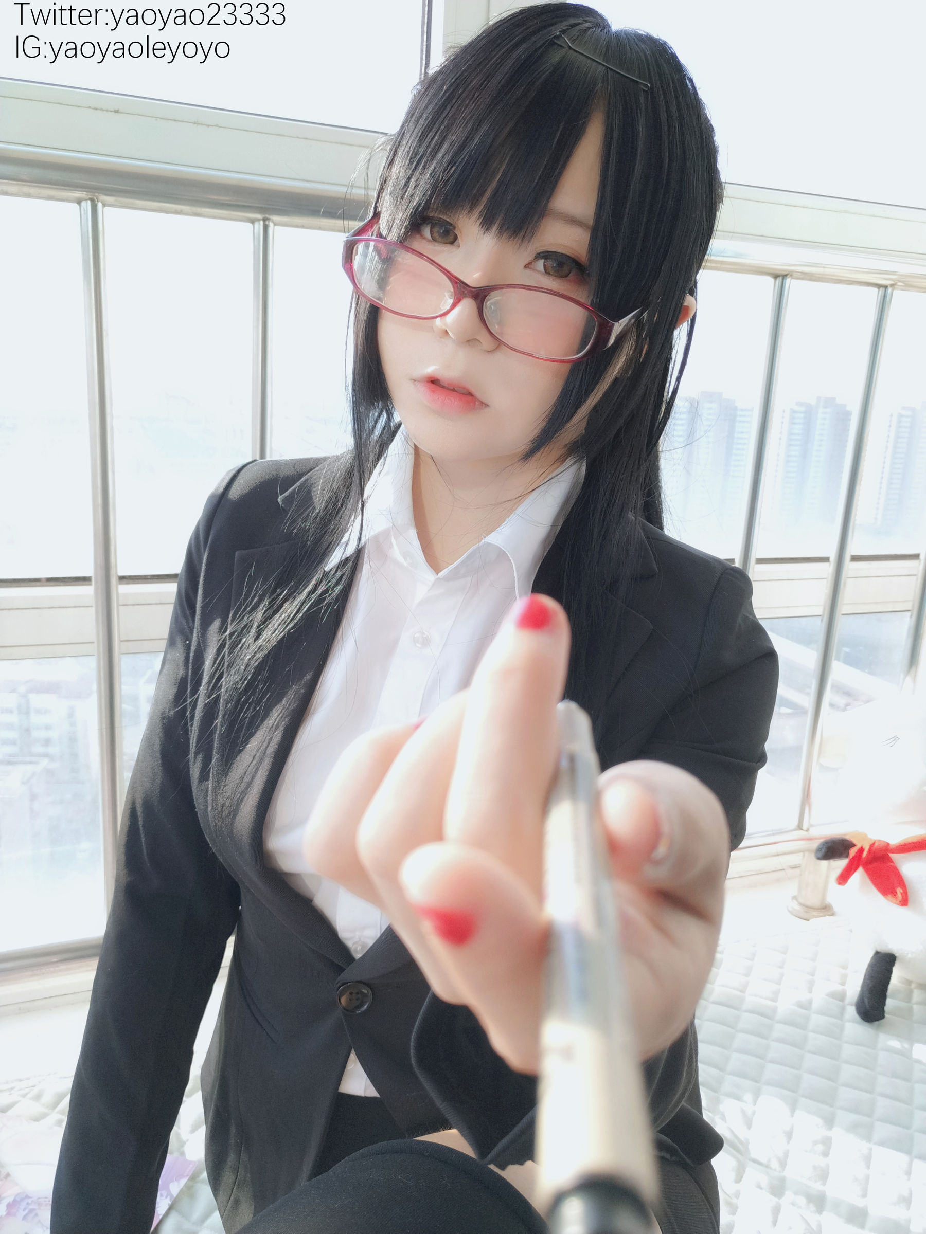 萌妹子Coser摇摇乐yoyo – 补习老师 [104P]