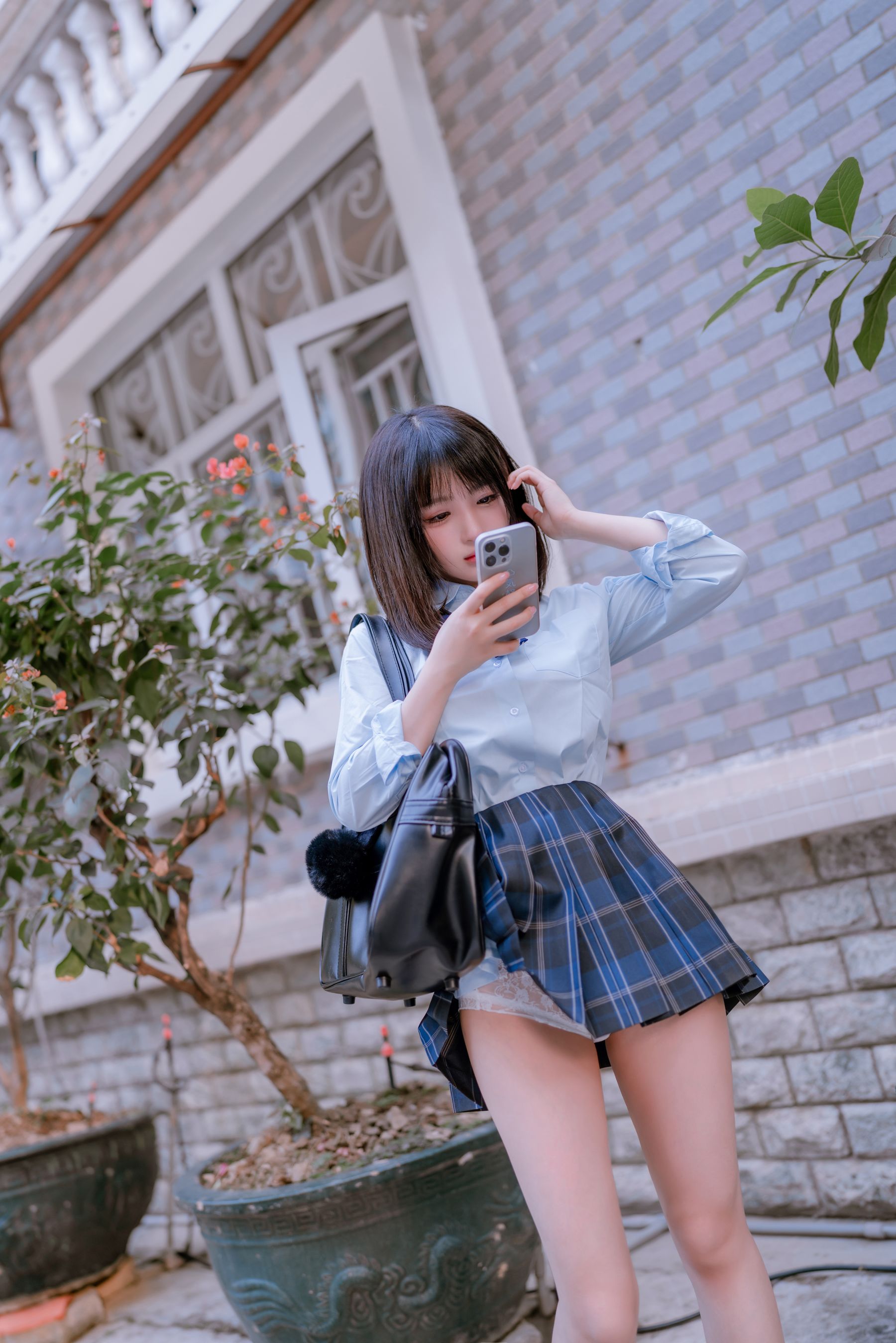 桜井宁宁 – JK之居家 [66P]