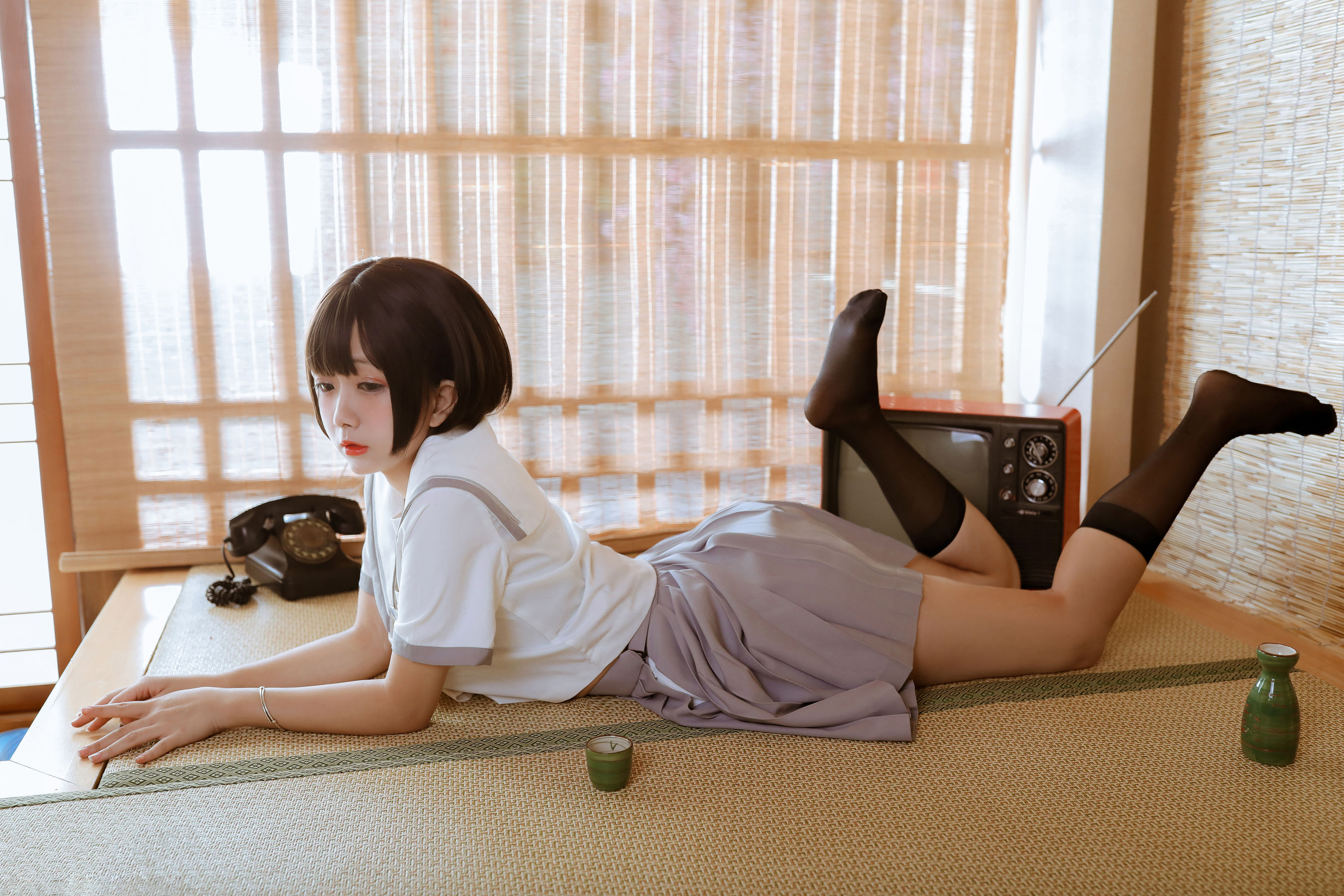 Cosplay日奈娇 和风jk [40P]