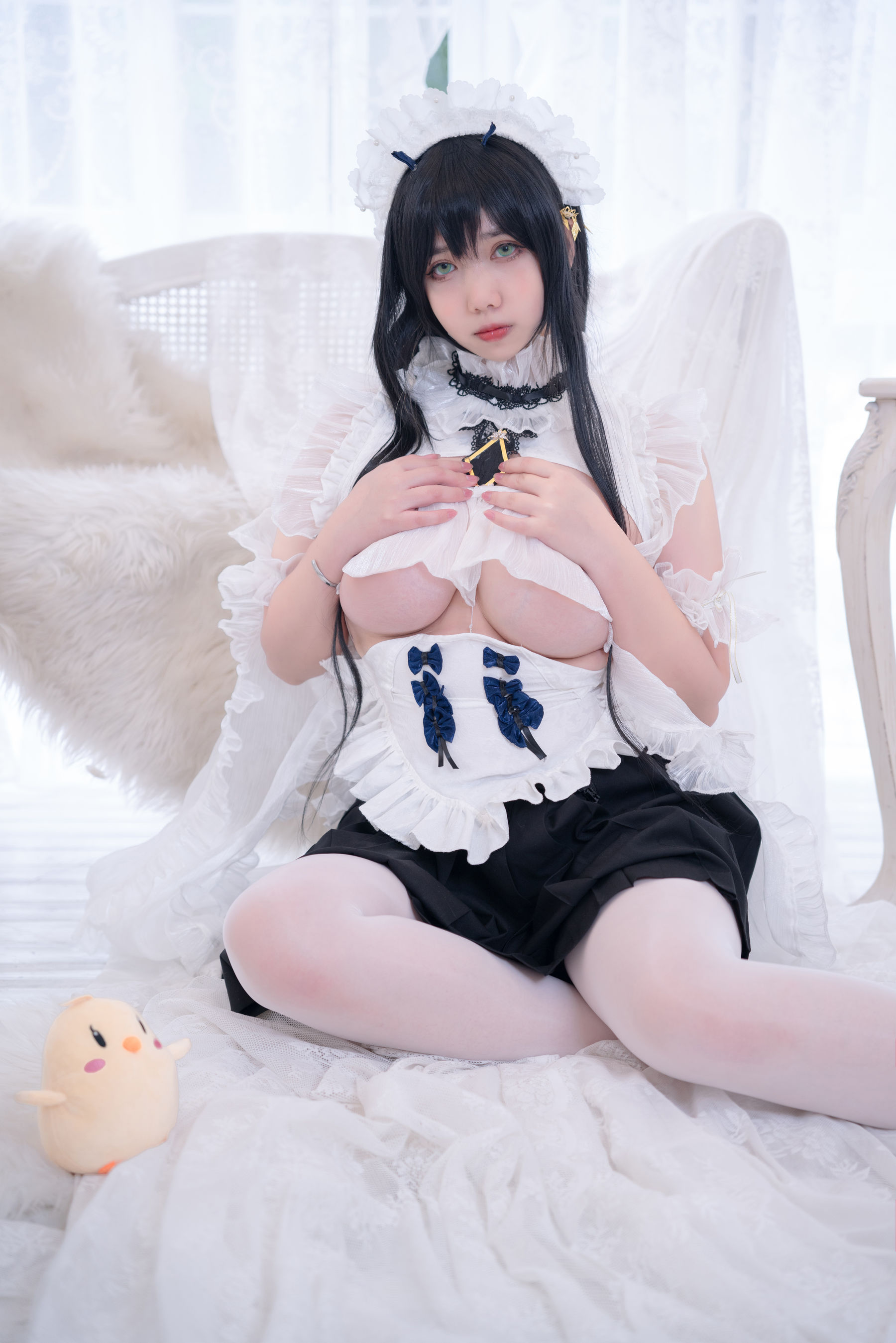 Meroko_魅瞳 – 碧蓝航线 不挠女仆没干劲的小姐姐 [53P]