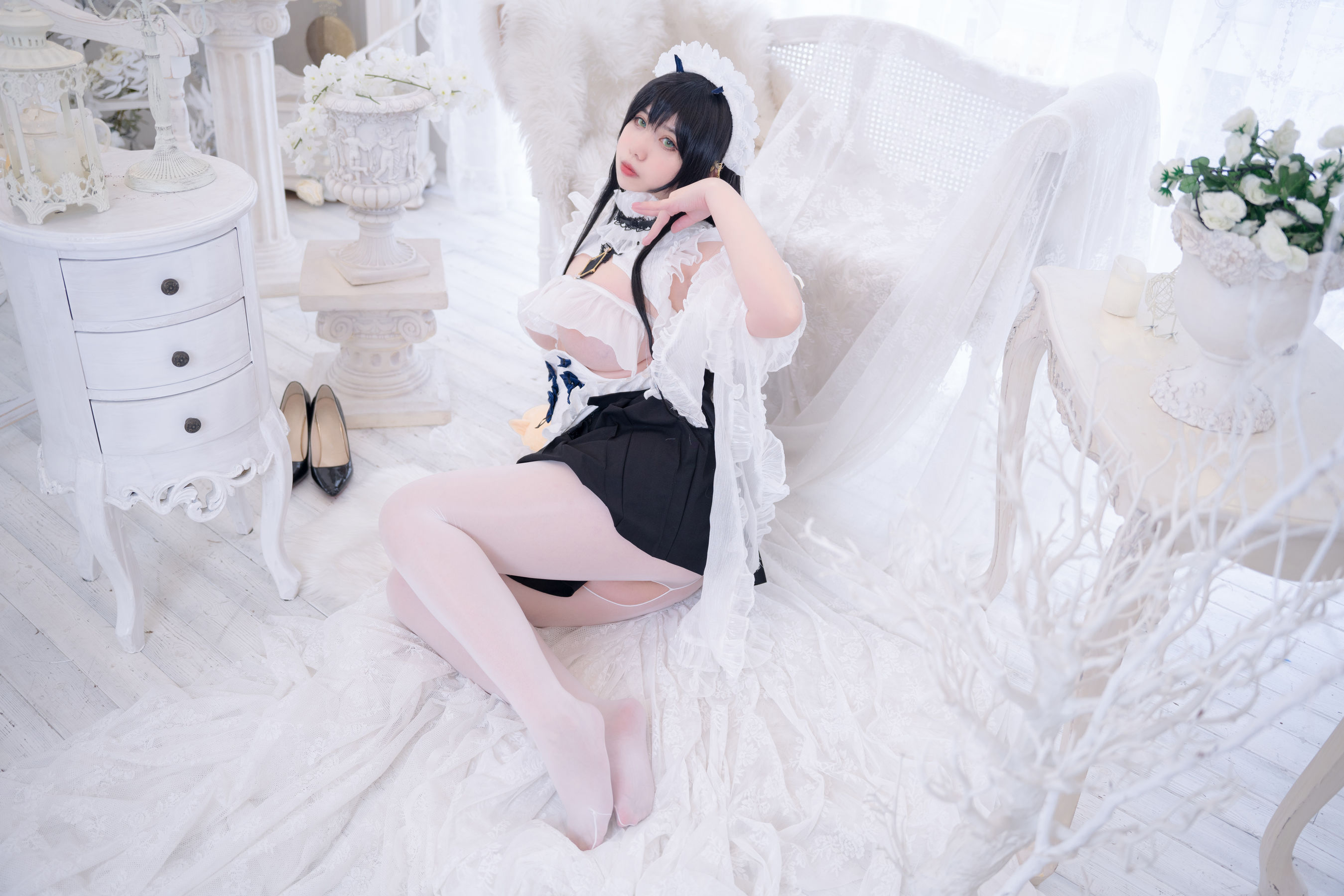 Meroko_魅瞳 – 碧蓝航线 不挠女仆没干劲的小姐姐 [53P]