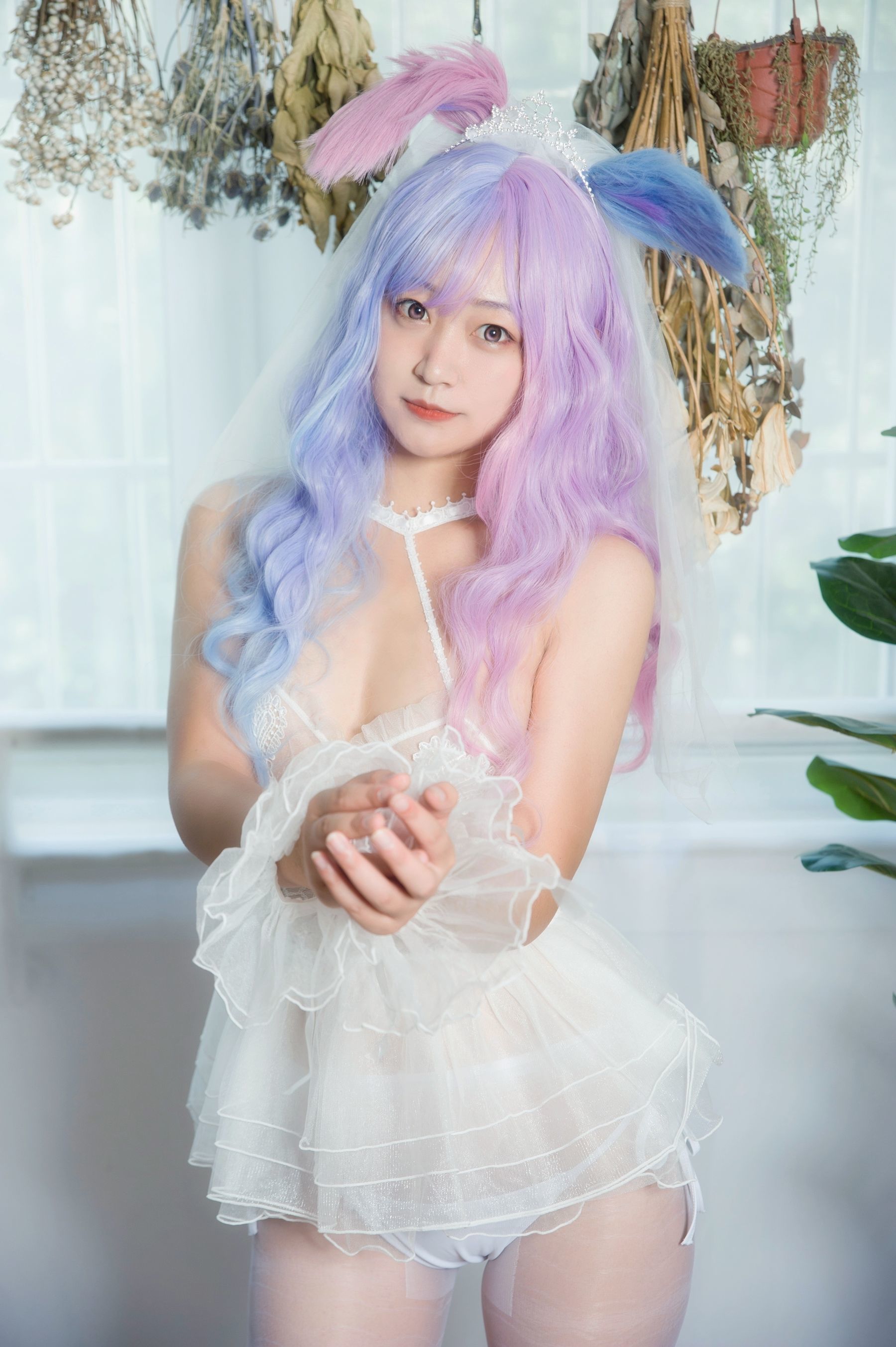 动漫博主大碗排面 婚纱兔白丝婚纱 [23P]