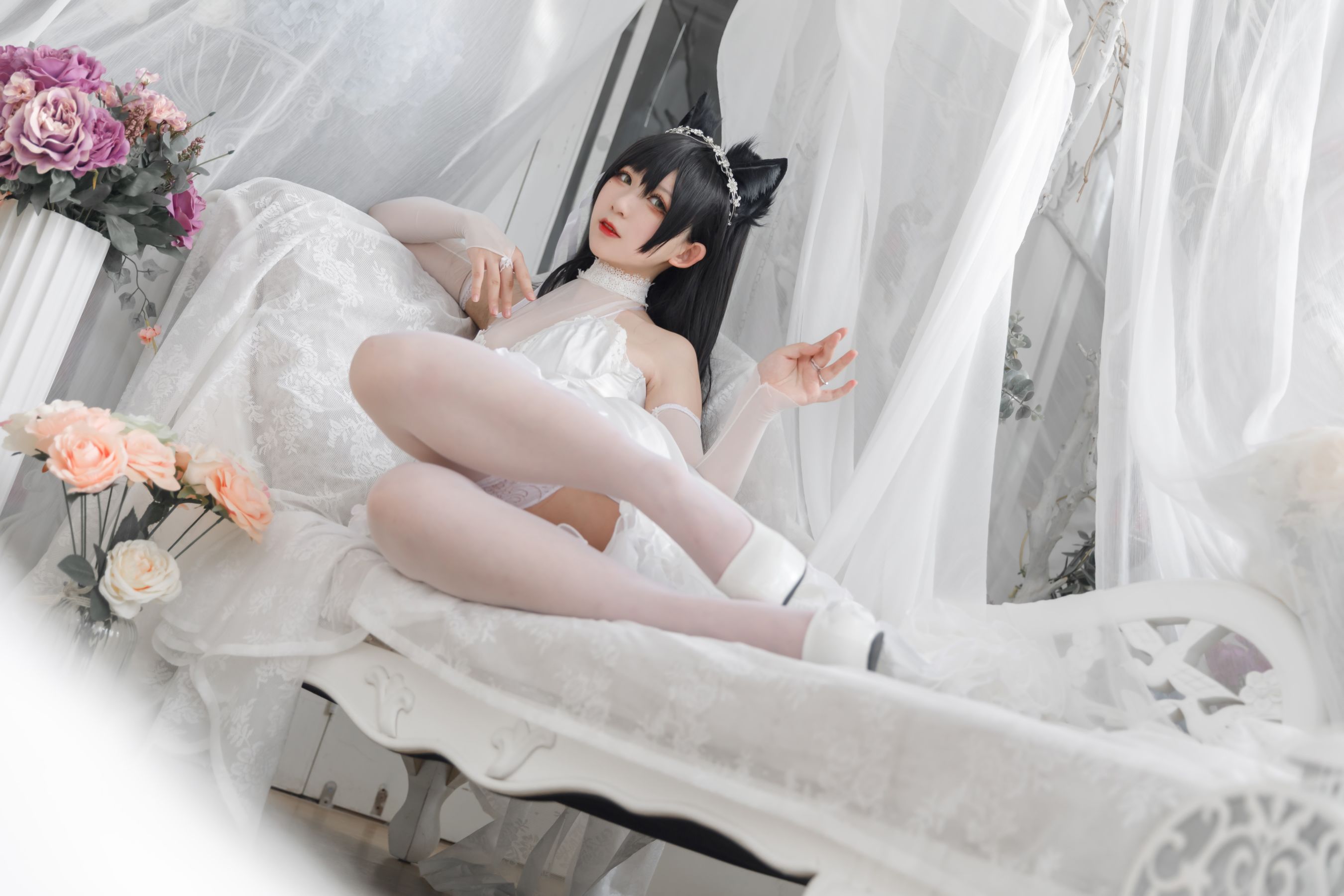 动漫博主樱落酱w – 爱宕花嫁 [19P]
