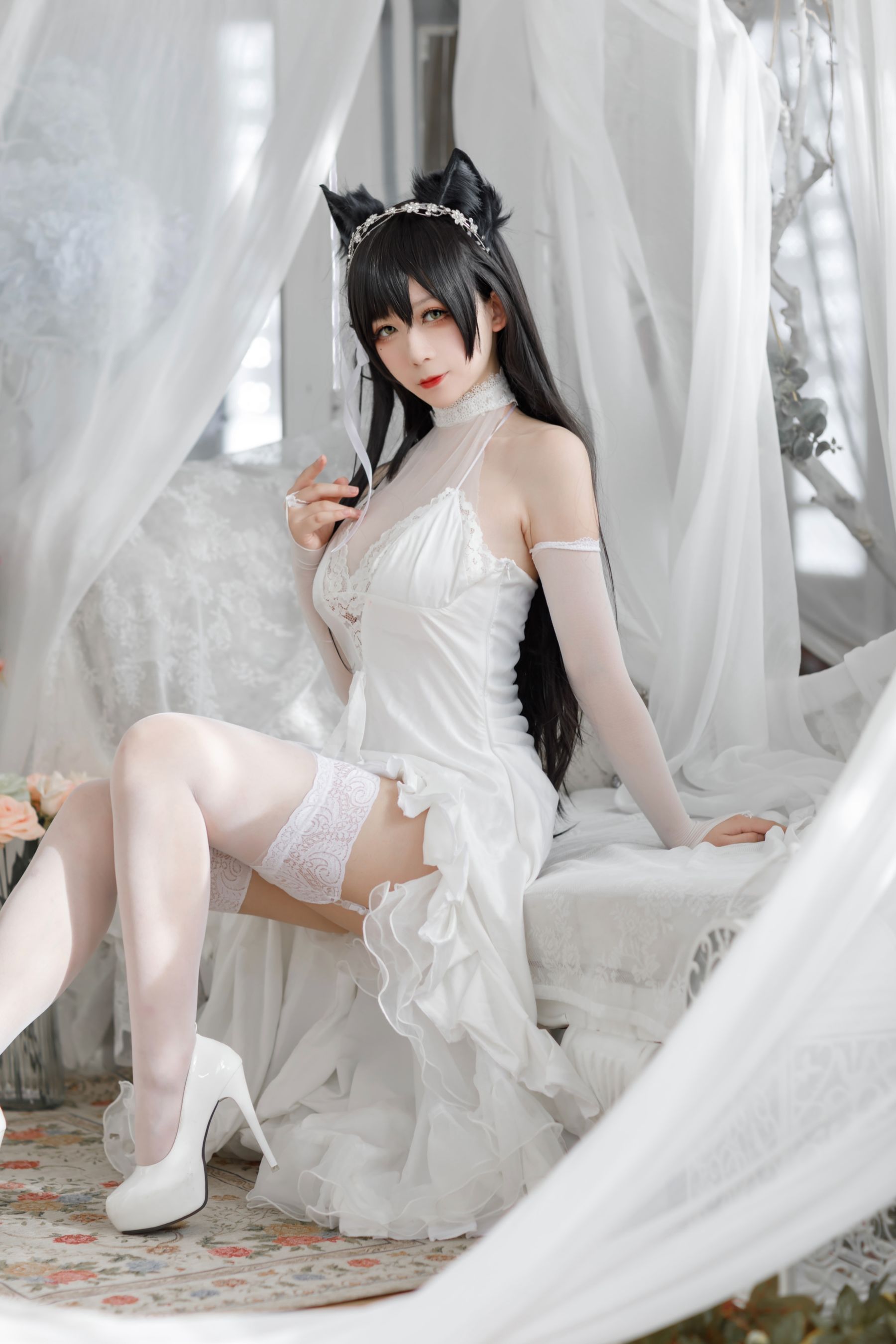 动漫博主樱落酱w – 爱宕花嫁 [19P]