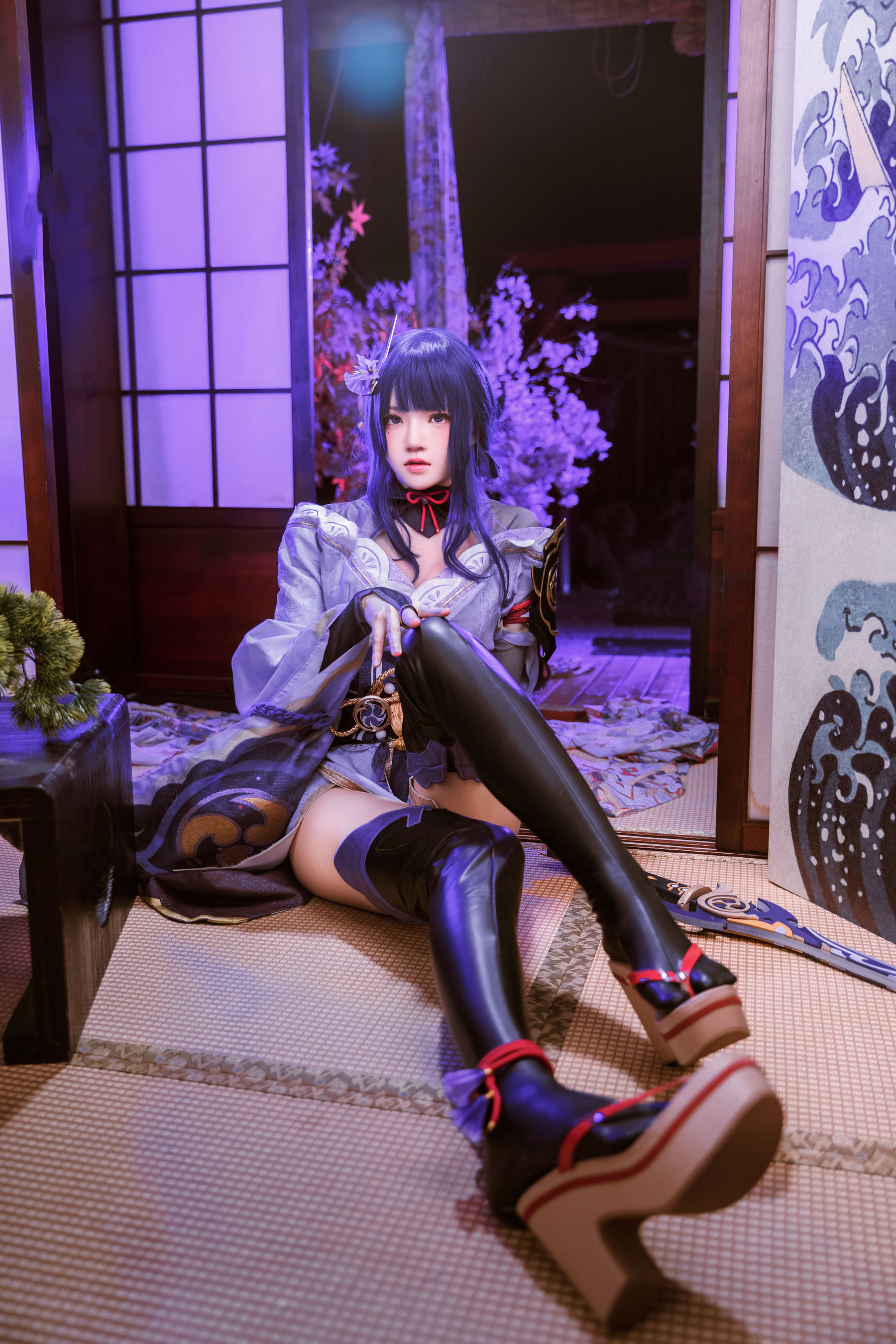 桜桃喵 – 雷电将军 [51P]