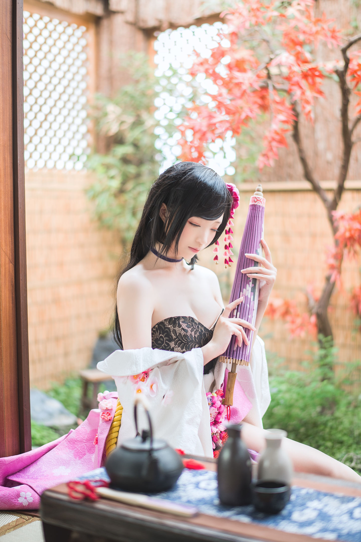 长腿Coser青青子Js – 镇魔曲夜樱+玉藻前 [13P]