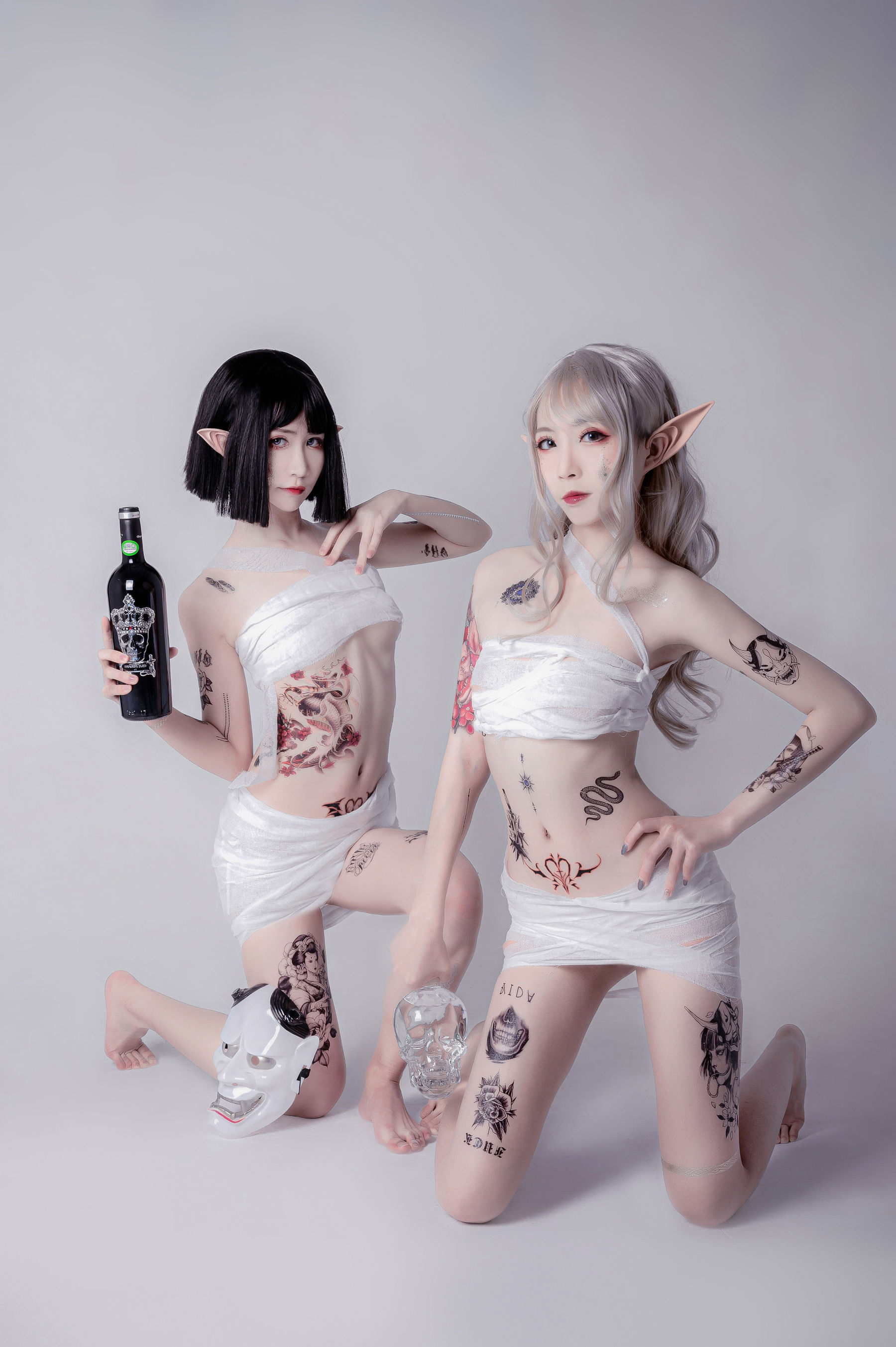动漫博主阮邑_Fairy – 绑带和武士 [41P]
