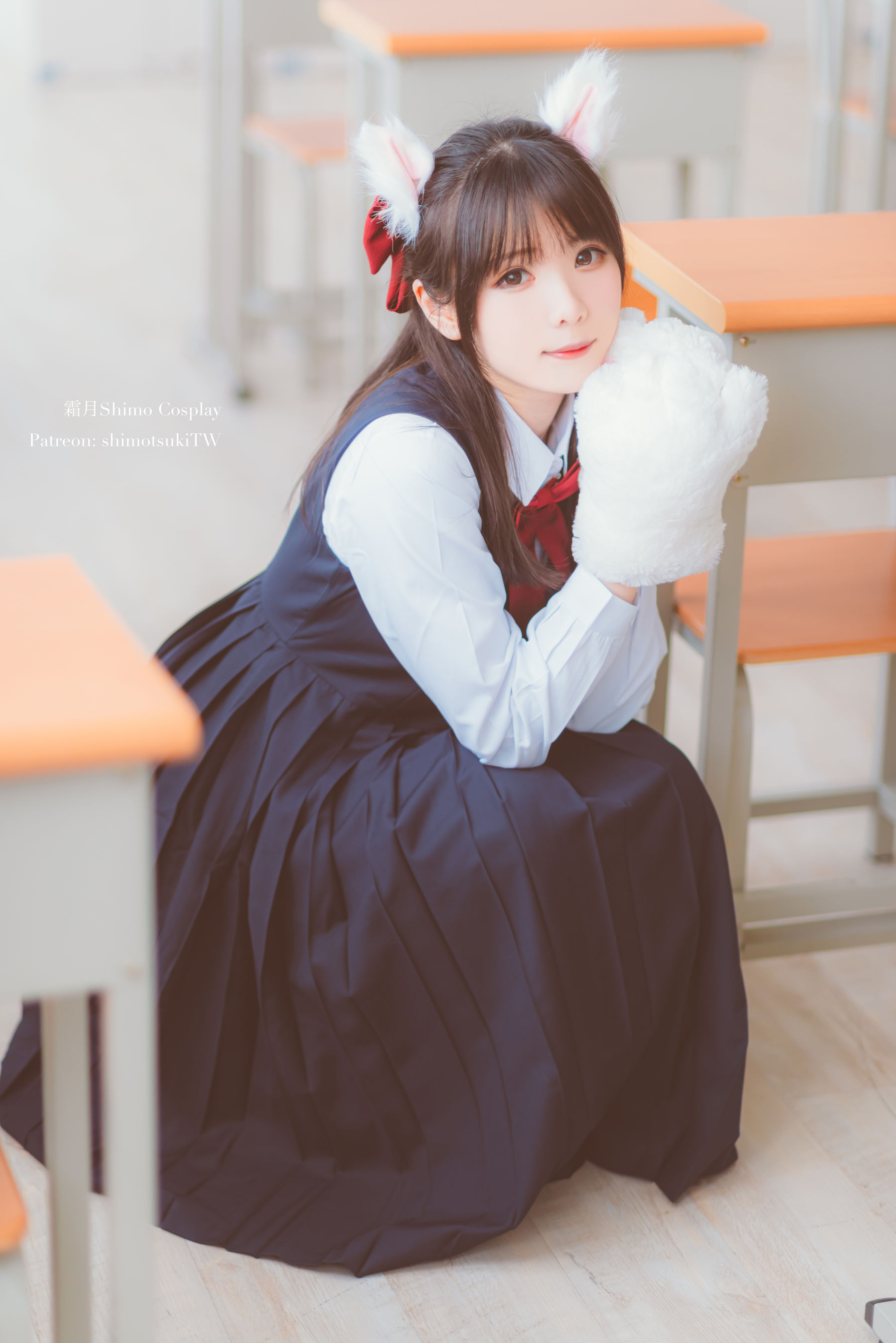 微博妹纸霜月shimo – JK校服的诱惑 [17P]
