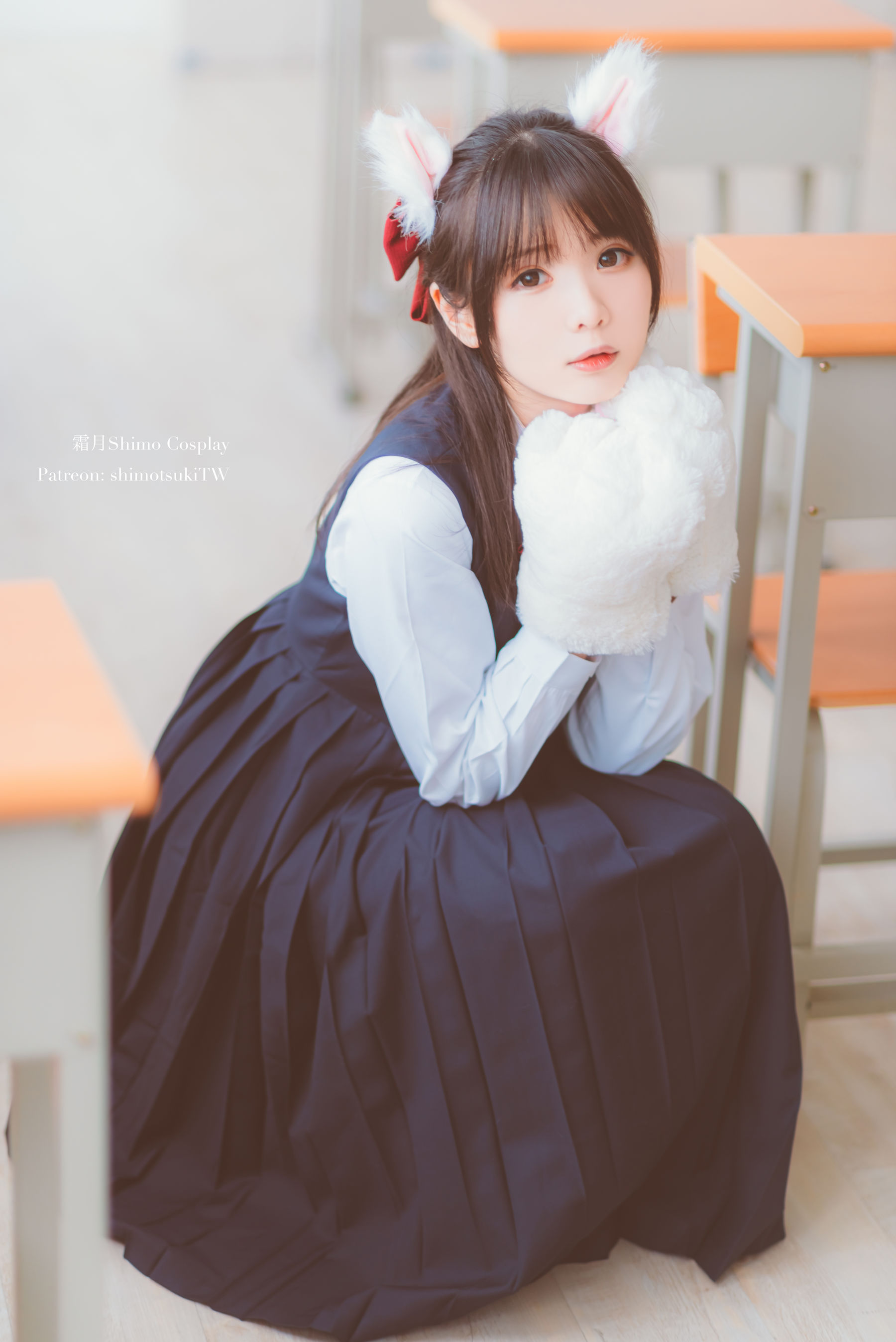 微博妹纸霜月shimo – JK校服的诱惑 [17P]