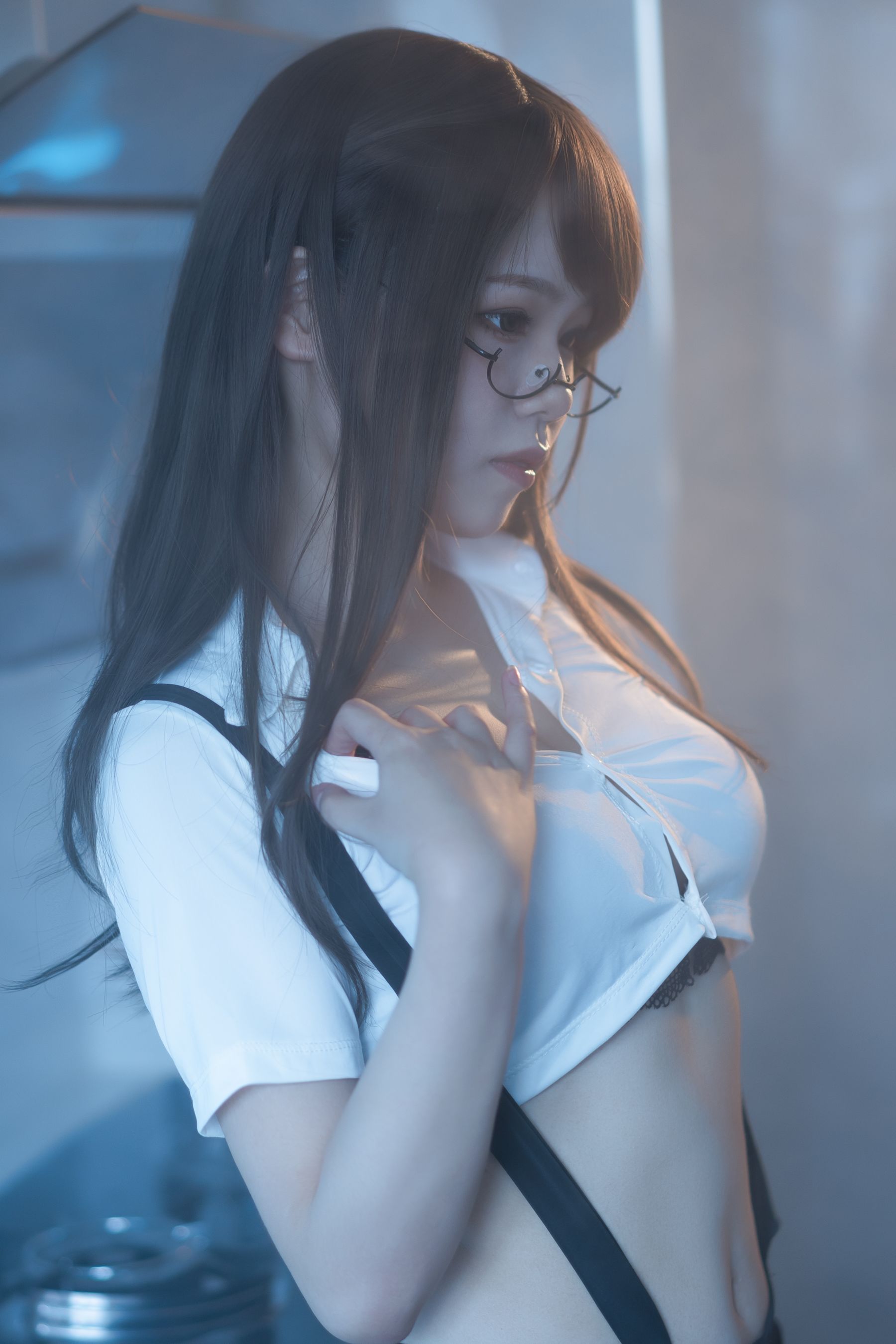七月喵子 – 眼镜娘1号 [21P]