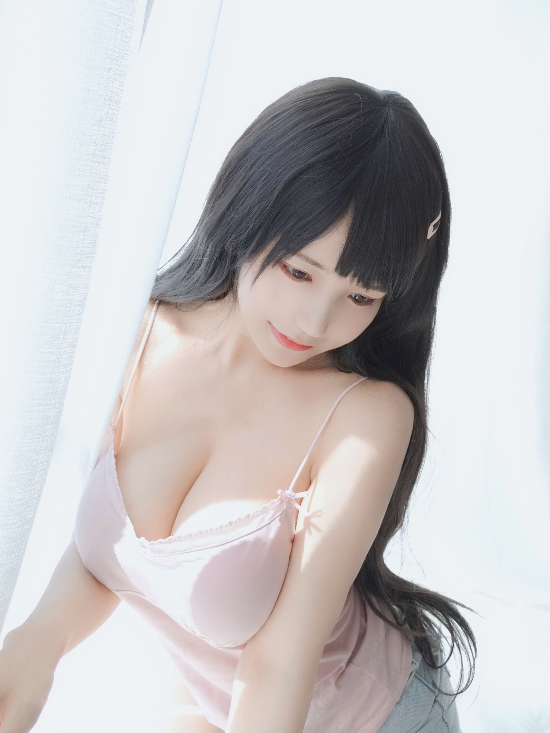 [Cosplay写真] 动漫博主小仓千代w – 粉色吊带 [30P]