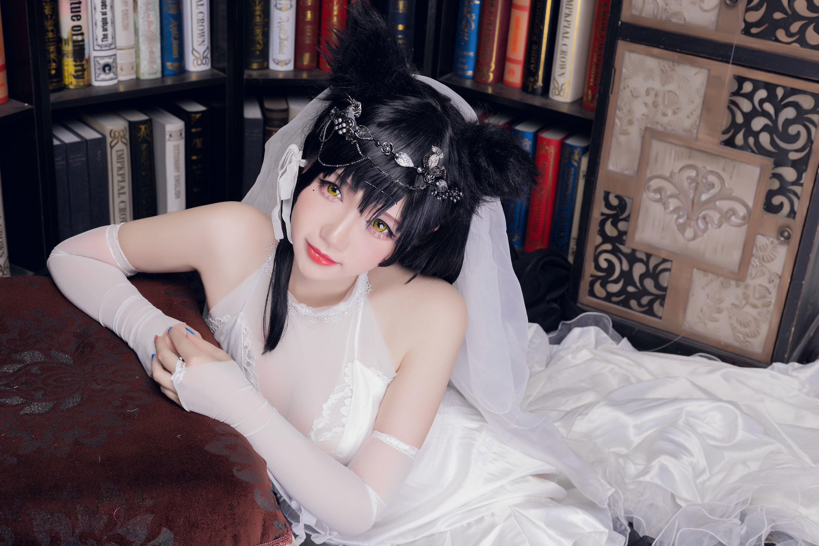 动漫博主雪晴Astra – 爱宕花嫁 [18P]