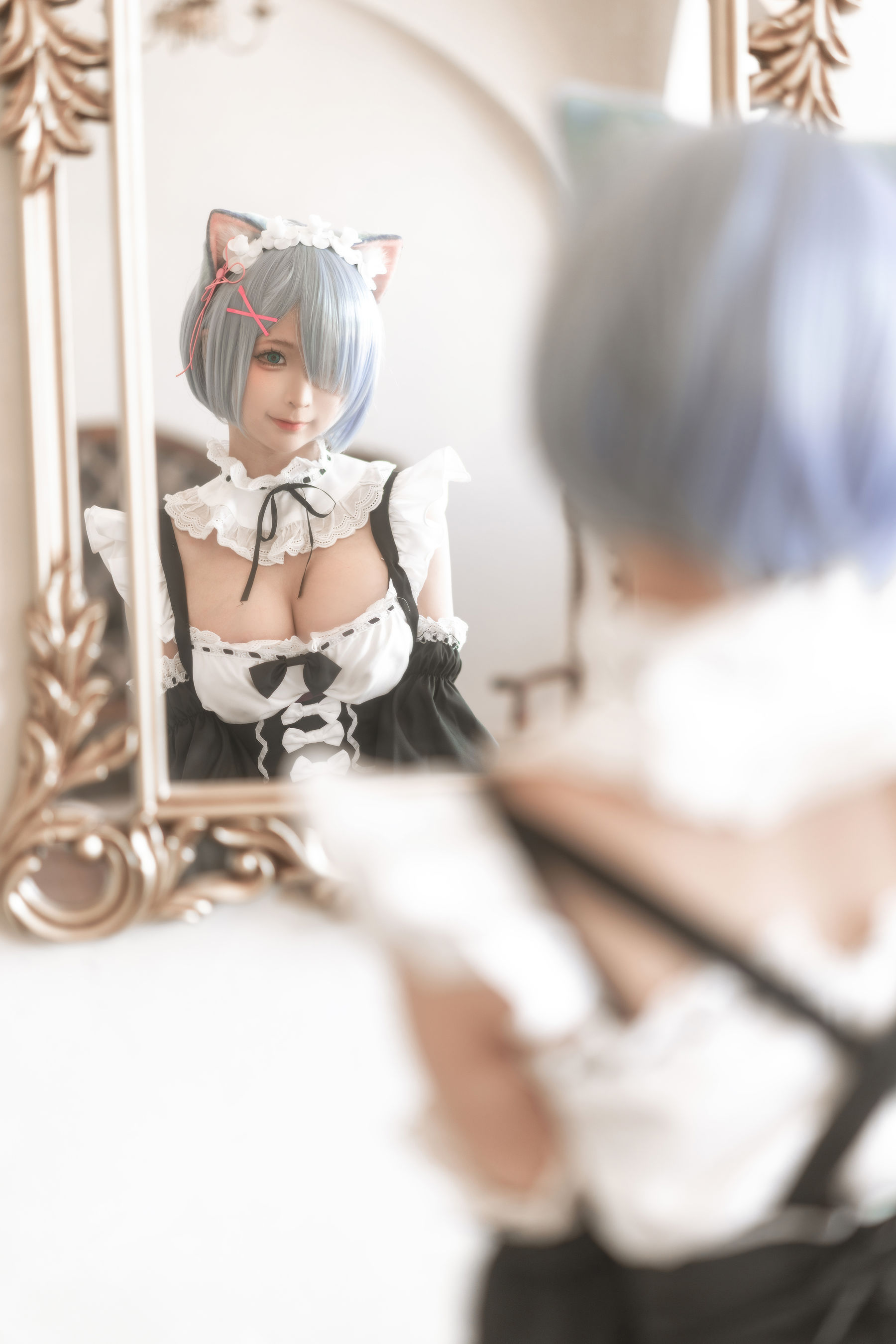 动漫博主蠢沫沫 – 猫耳雷姆 [33P]