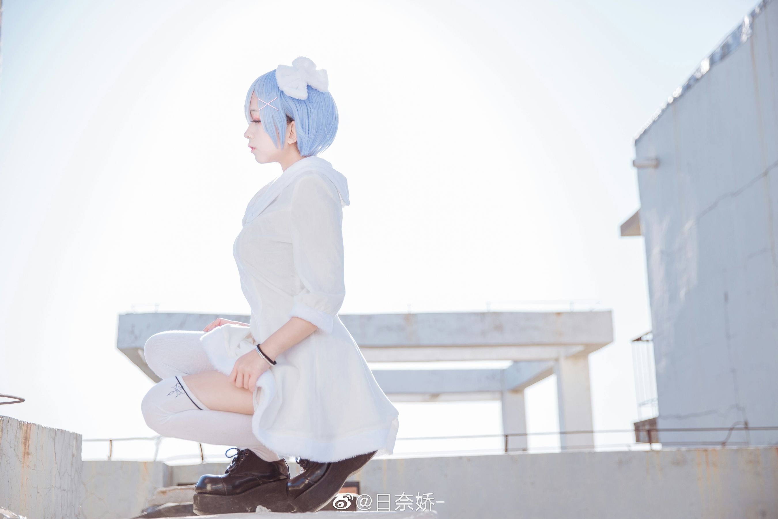 日奈娇 – 蕾姆 白裙 [11P]
