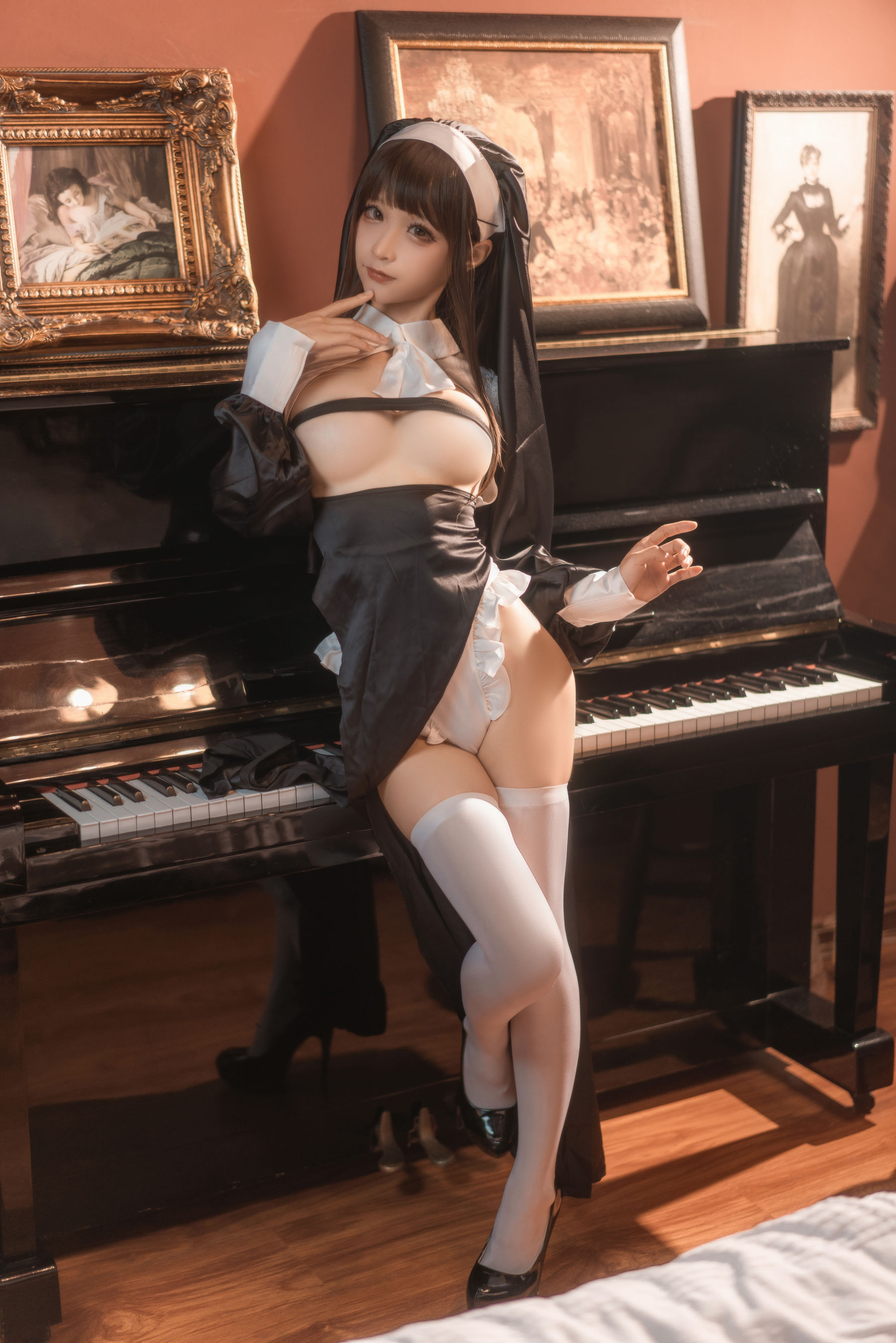 动漫博主蠢沫沫 – 仆-修女 [42P]