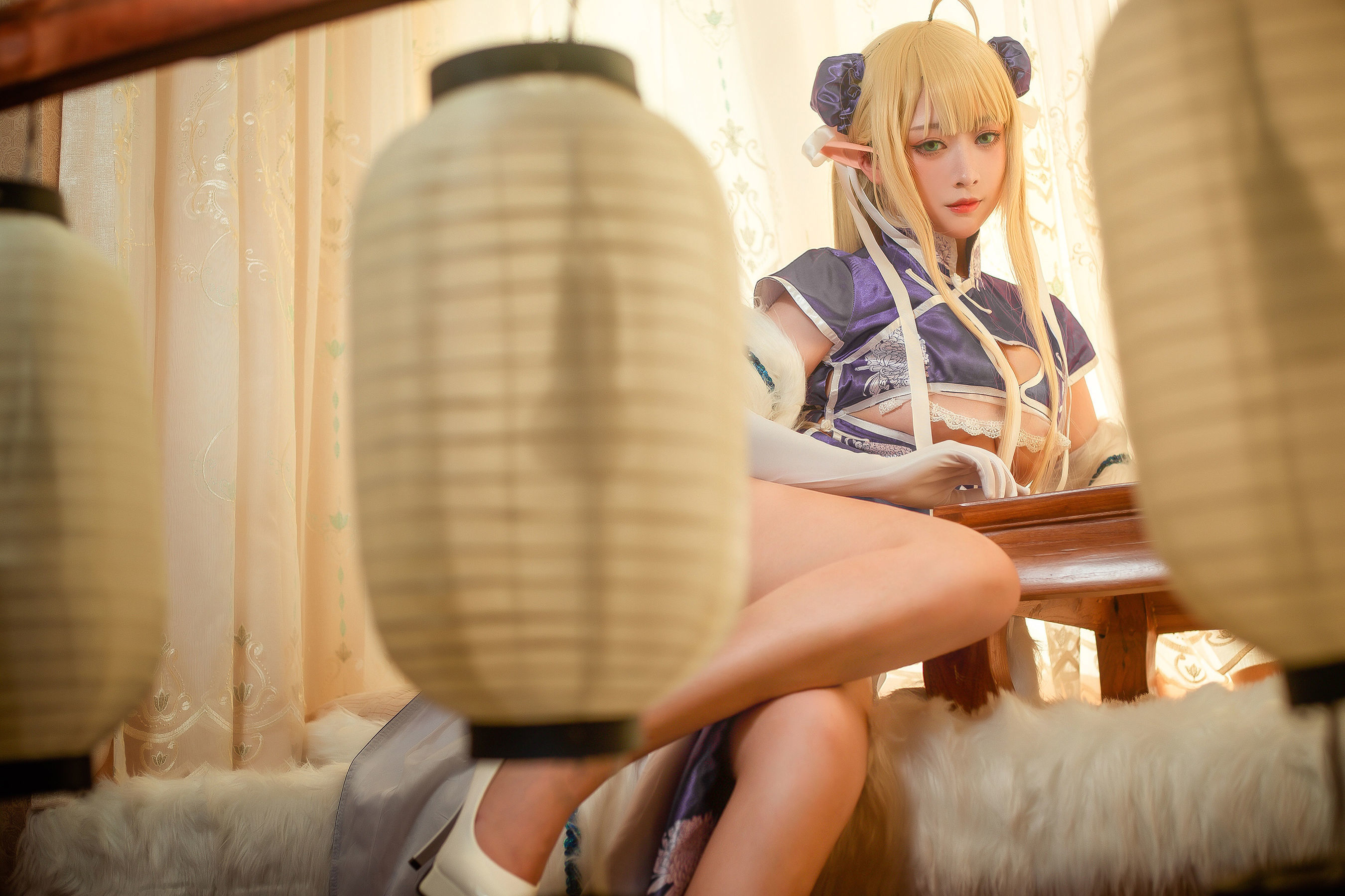 高颜值coser念念_D – 半人马旗袍 [22P]