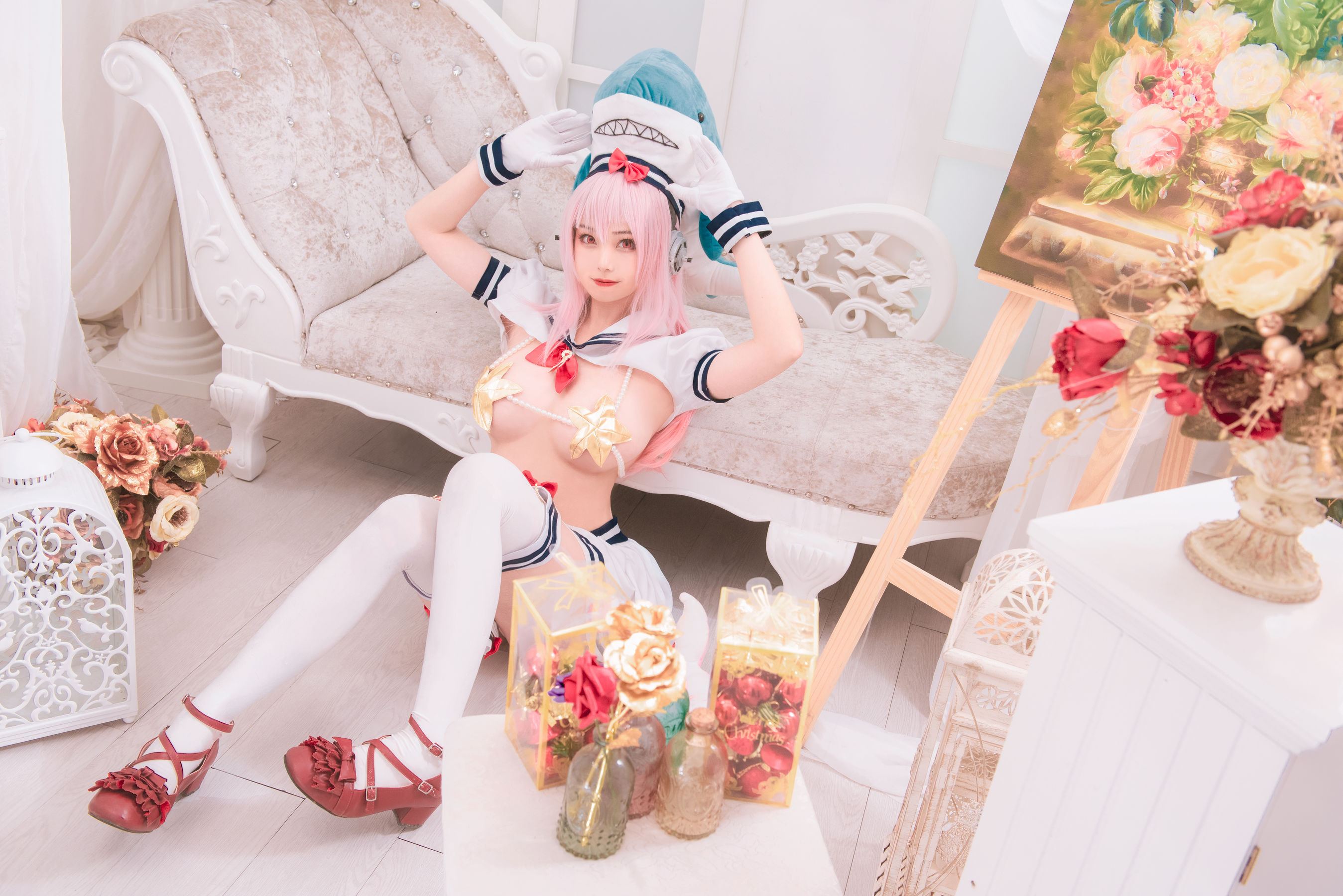 [Cosplay写真] 萌系小姐姐蜜汁猫裘 – 索尼子双鱼座 [12P]