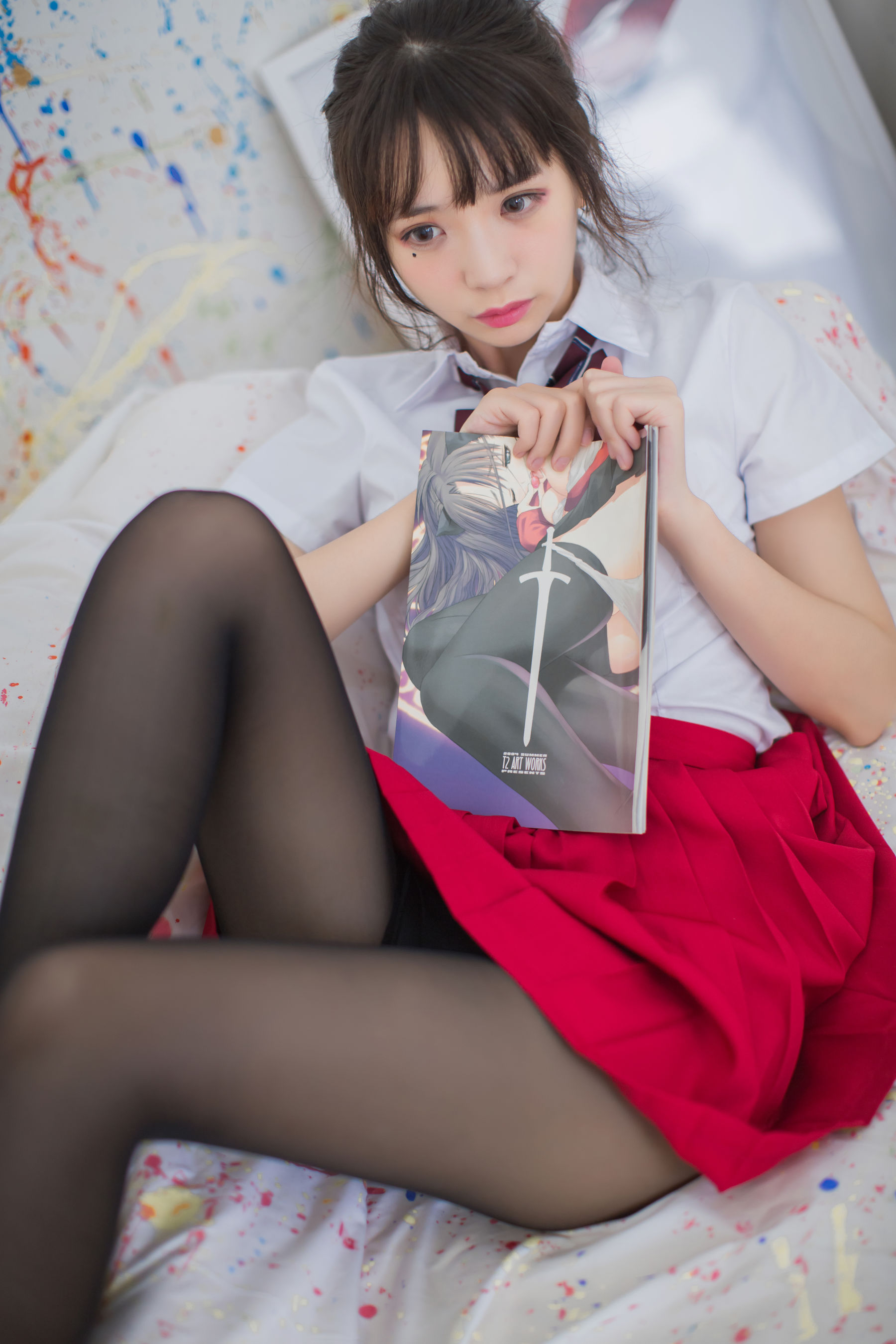 疯猫ss 画室JK少女 [23P]