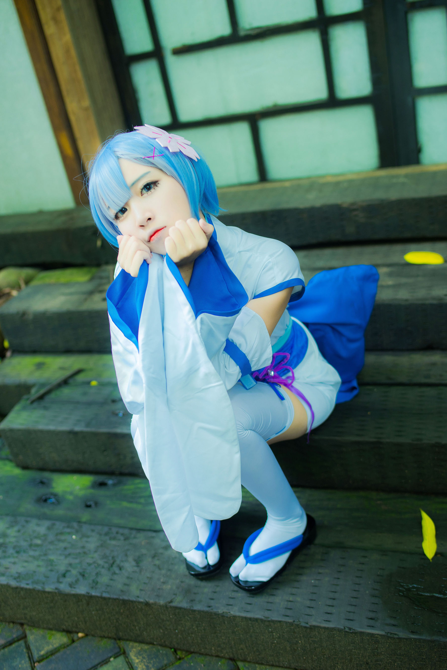 [Cosplay写真] 人气Coser二佐Nisa – 蕾姆幼年 [24P]