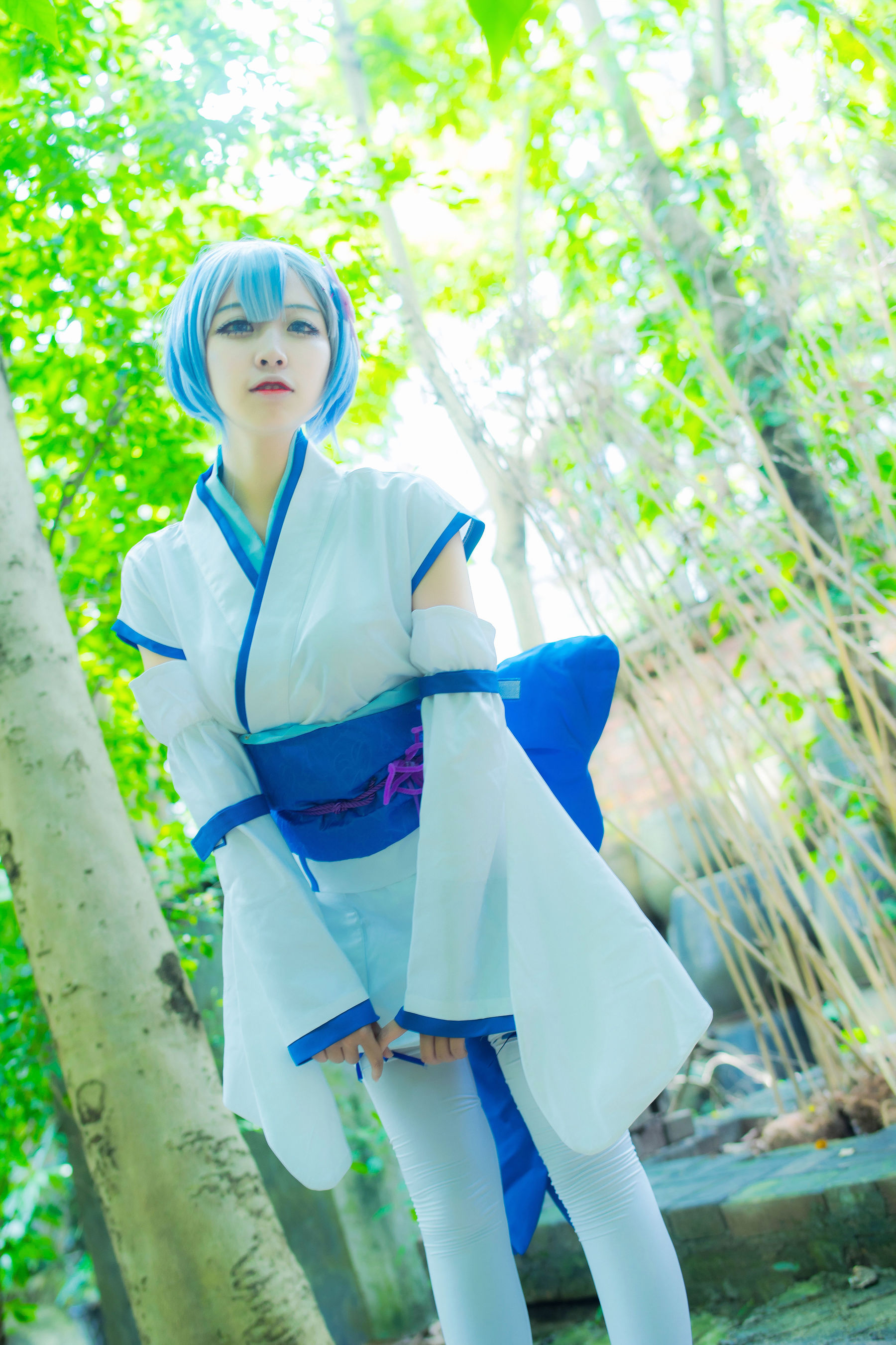 [Cosplay写真] 人气Coser二佐Nisa – 蕾姆幼年 [24P]