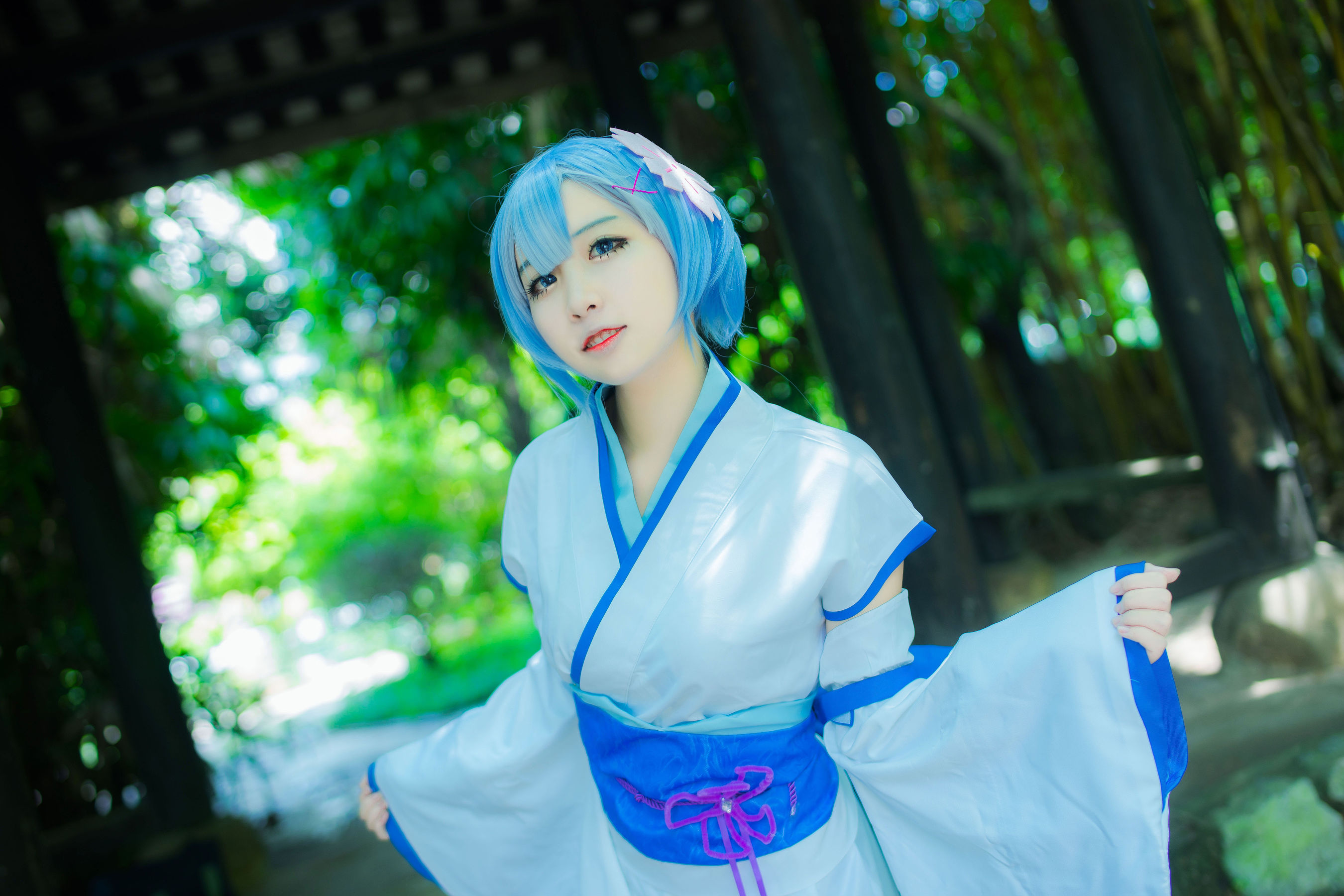 [Cosplay写真] 人气Coser二佐Nisa – 蕾姆幼年 [24P]