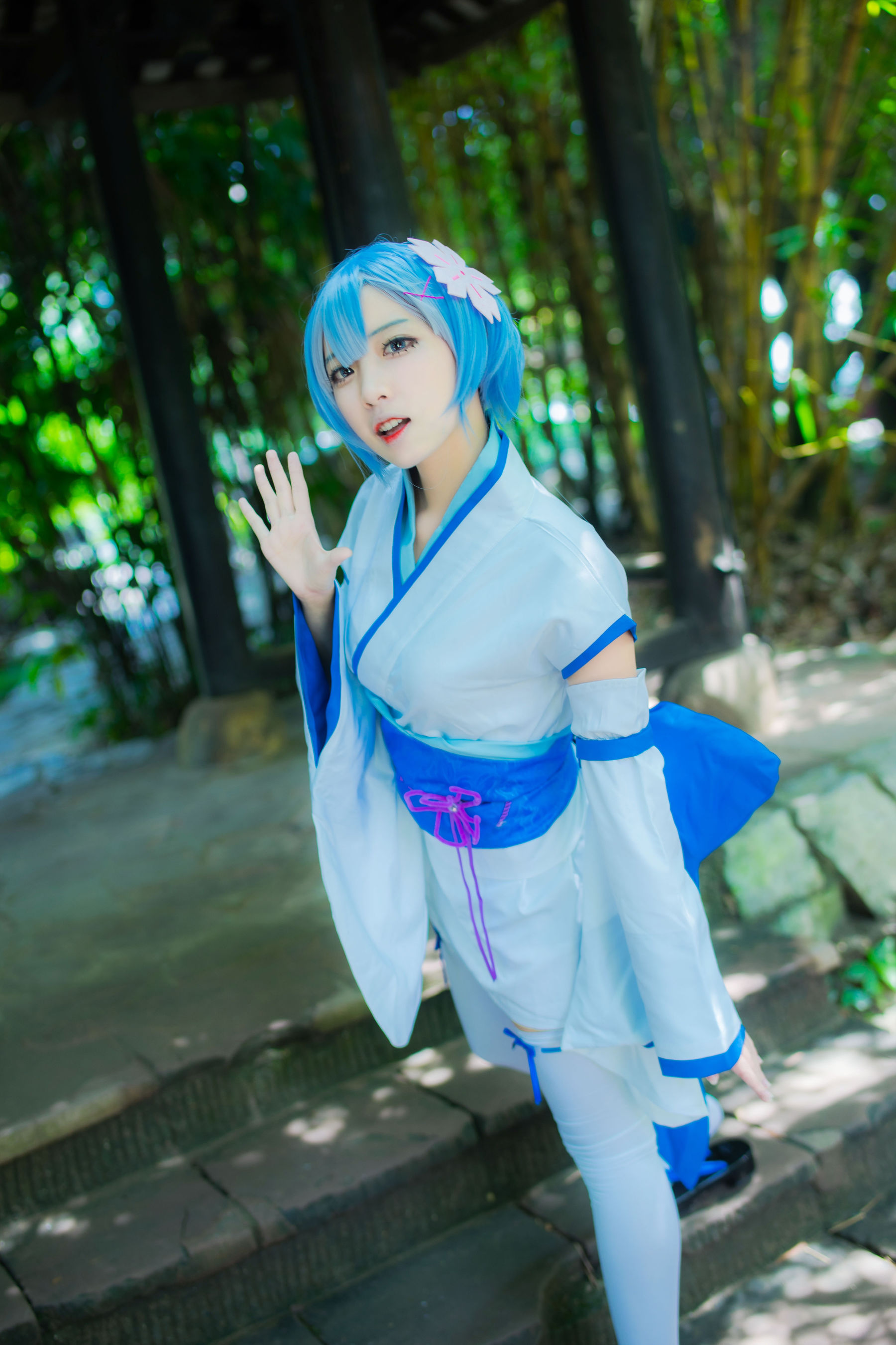 [Cosplay写真] 人气Coser二佐Nisa – 蕾姆幼年 [24P]