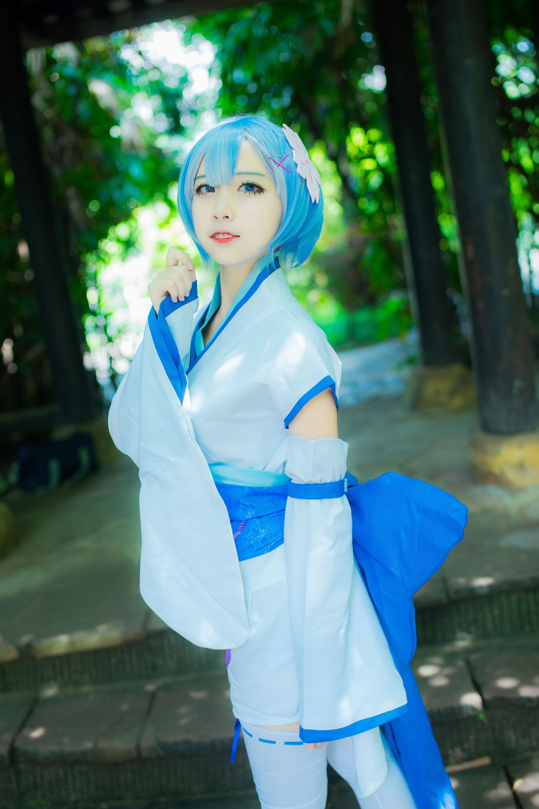 [Cosplay写真] 人气Coser二佐Nisa – 蕾姆幼年 [24P]