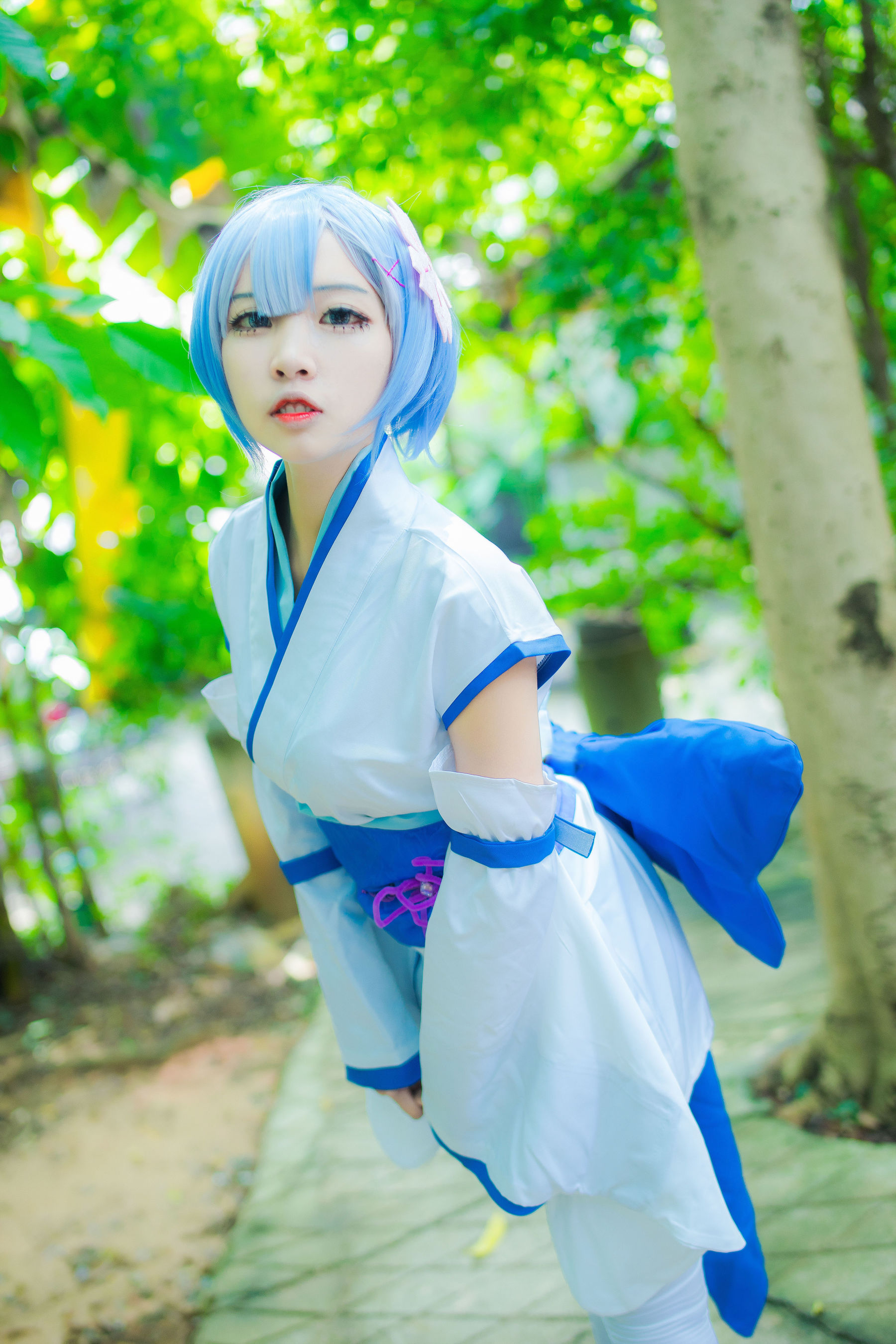 [Cosplay写真] 人气Coser二佐Nisa – 蕾姆幼年 [24P]