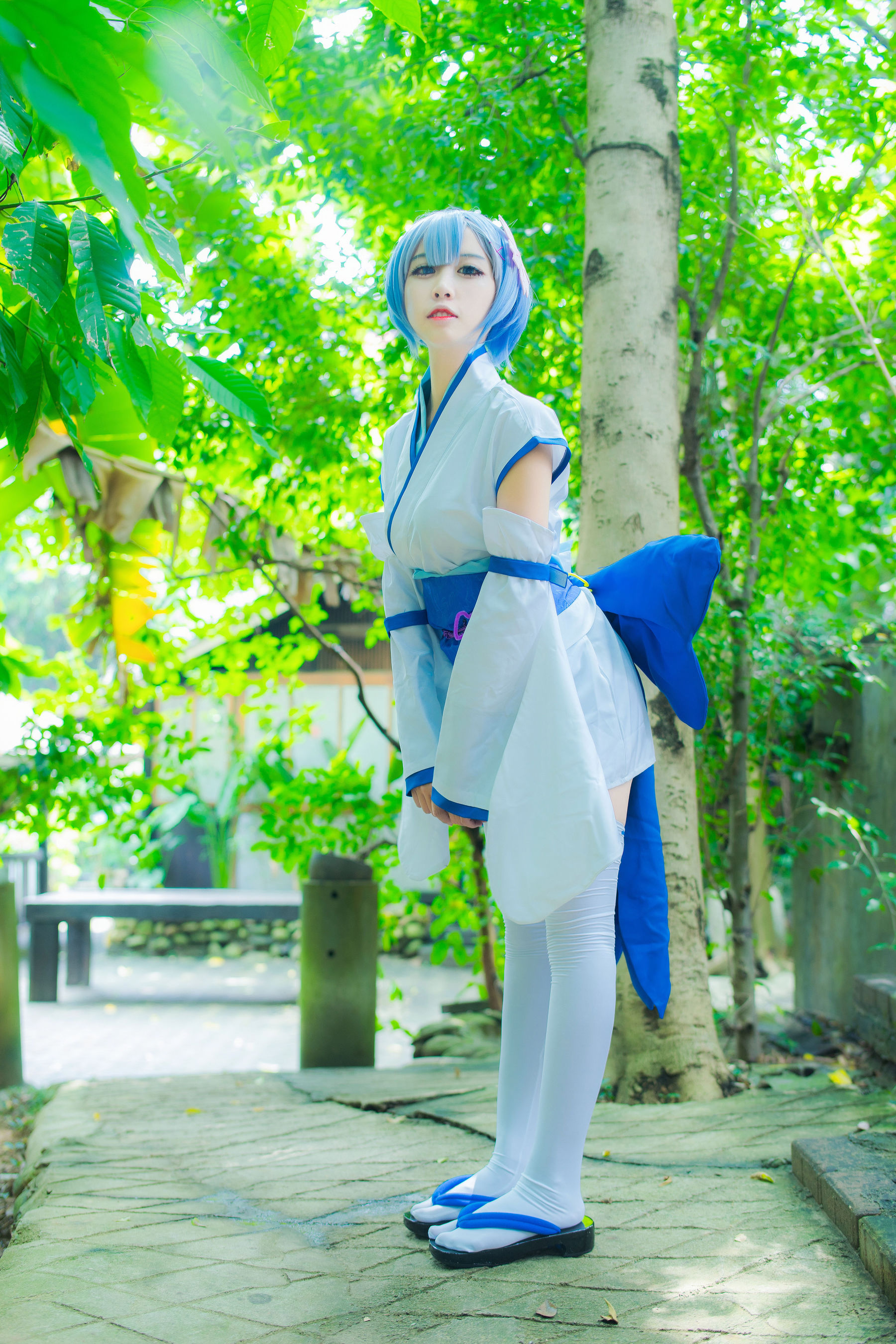 [Cosplay写真] 人气Coser二佐Nisa – 蕾姆幼年 [24P]