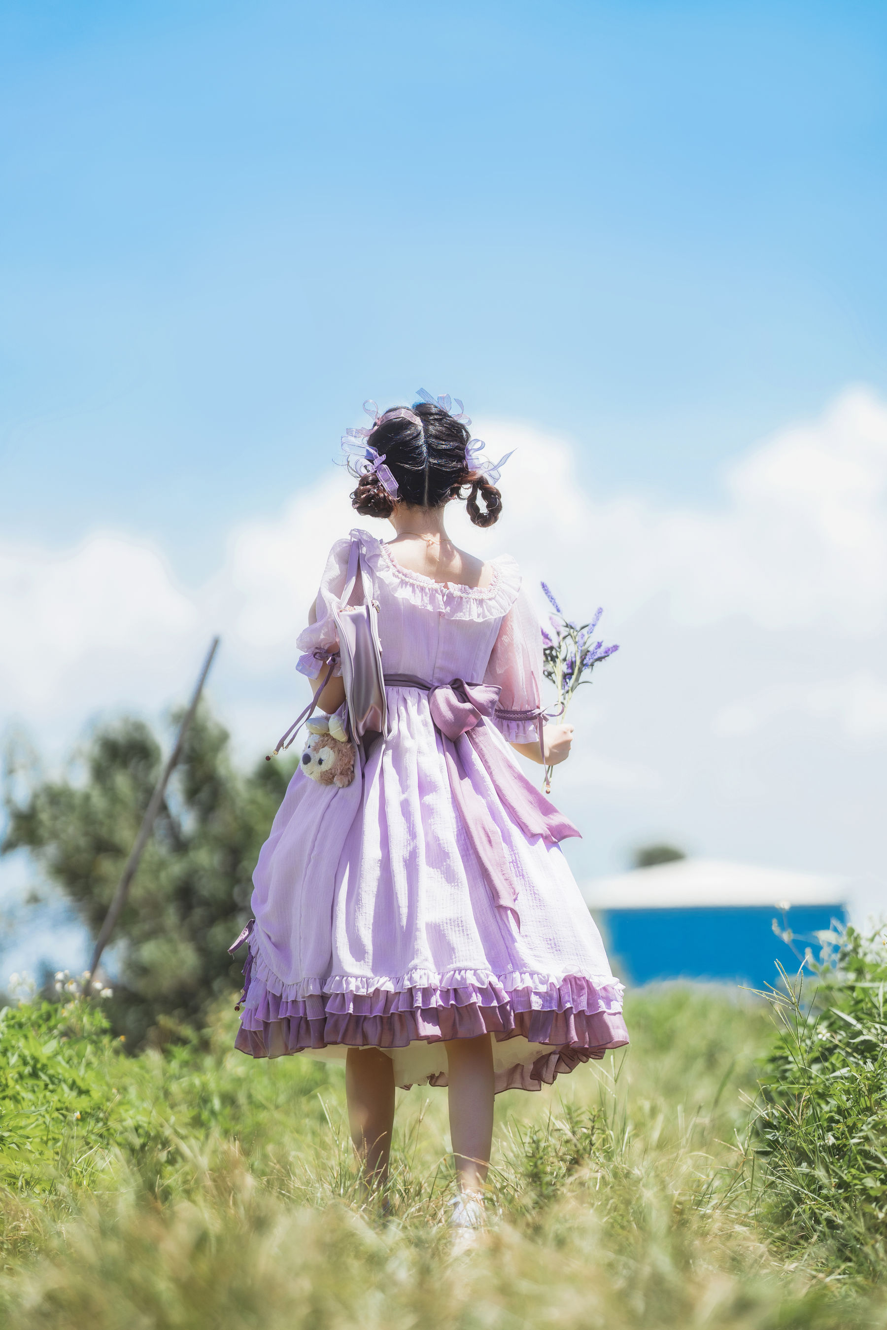 桜桃喵 – 少女之紫萱 [15P]