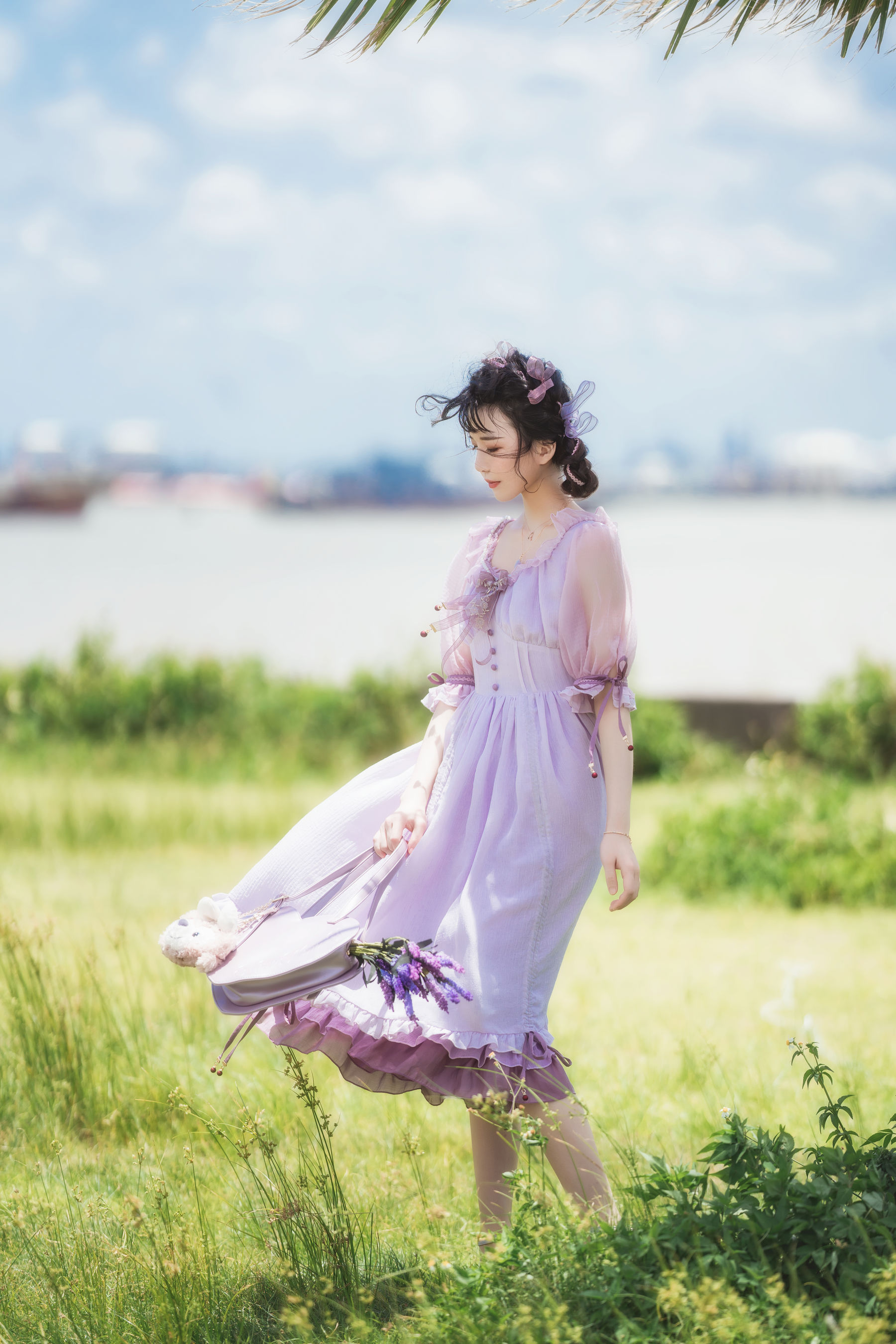 桜桃喵 – 少女之紫萱 [15P]