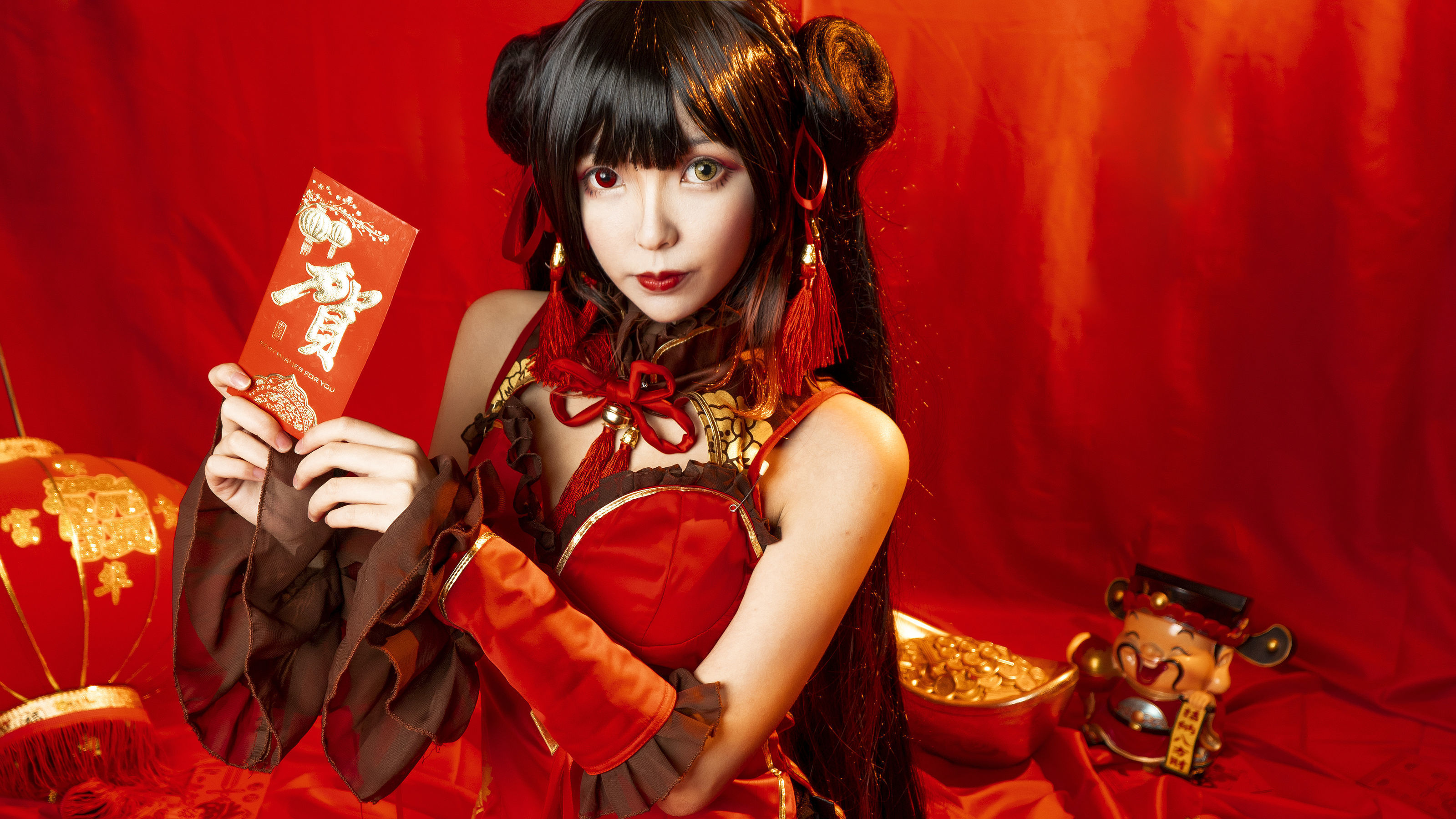Coser小姐姐妍子坚不可摧 狂三新年 [15P]