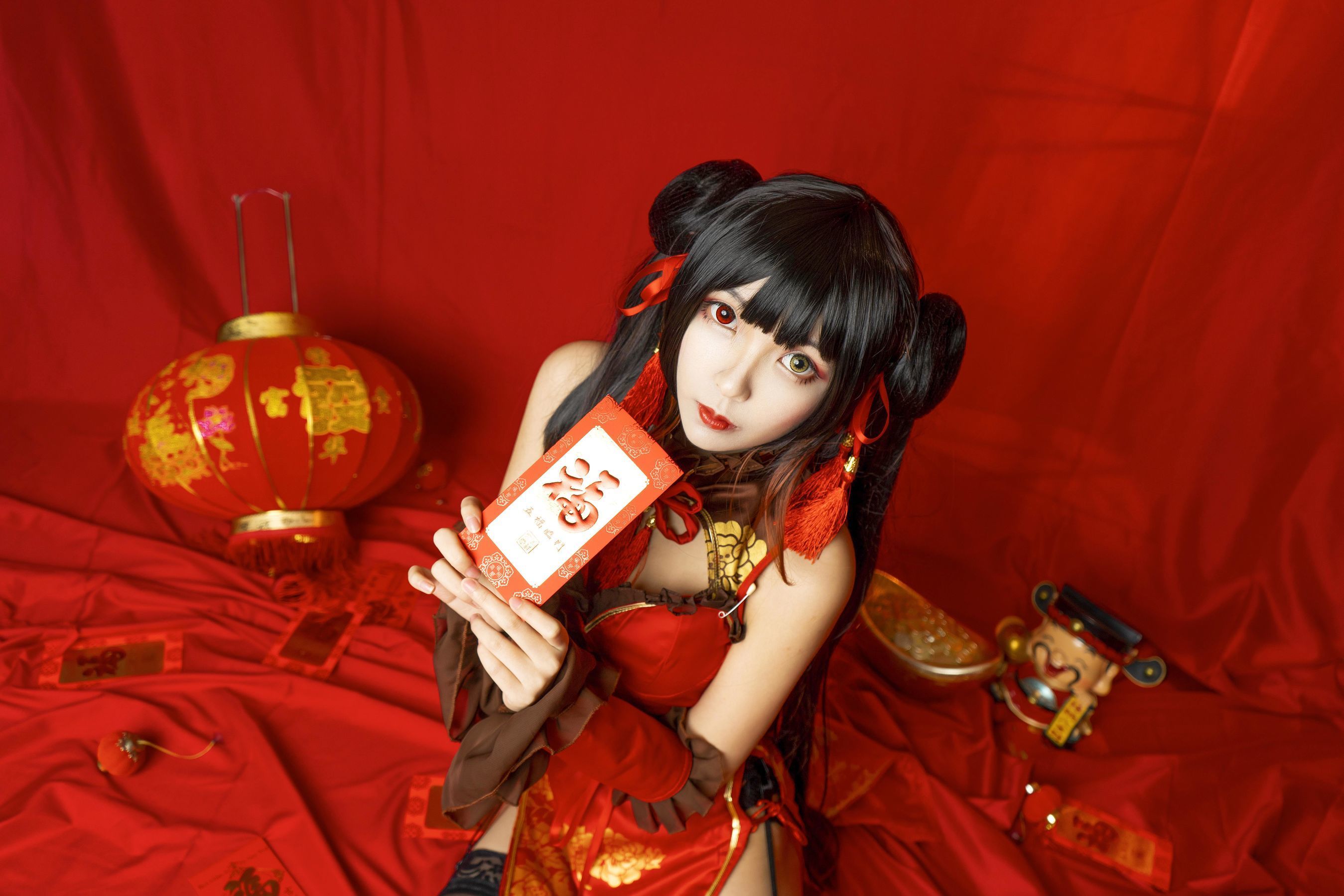 Coser小姐姐妍子坚不可摧 狂三新年 [15P]