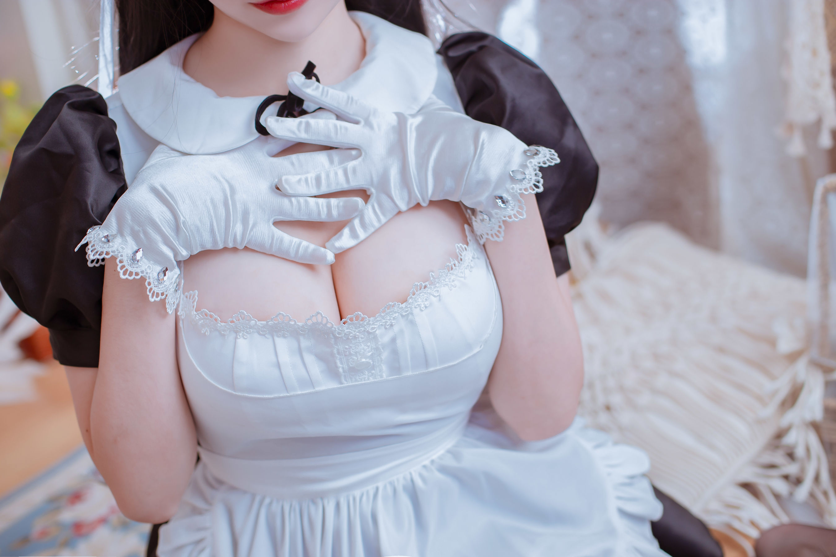 [Cosplay写真] 人气Coser二佐Nisa – 犬之眷之碧蓝爱宕 女仆 [19P]
