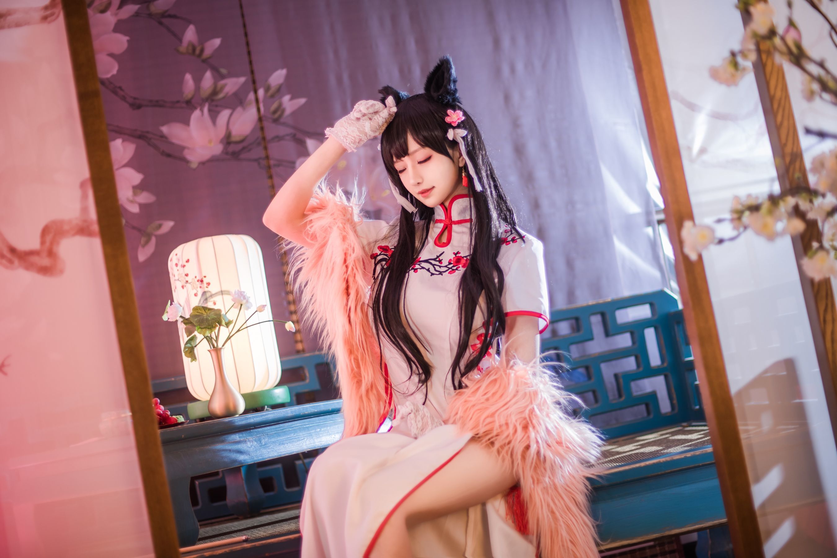 [萝莉COS] Shika小鹿鹿 – 爱宕旗袍 [30P]