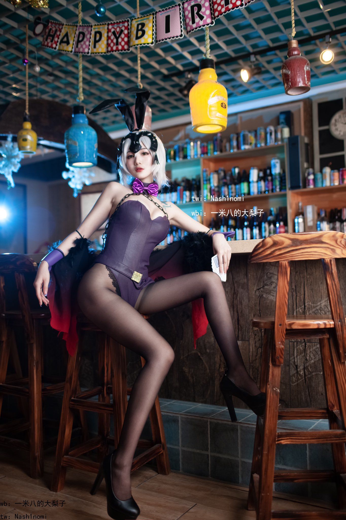 一米八的大梨子 – 黑贞兔女郎 [11P]