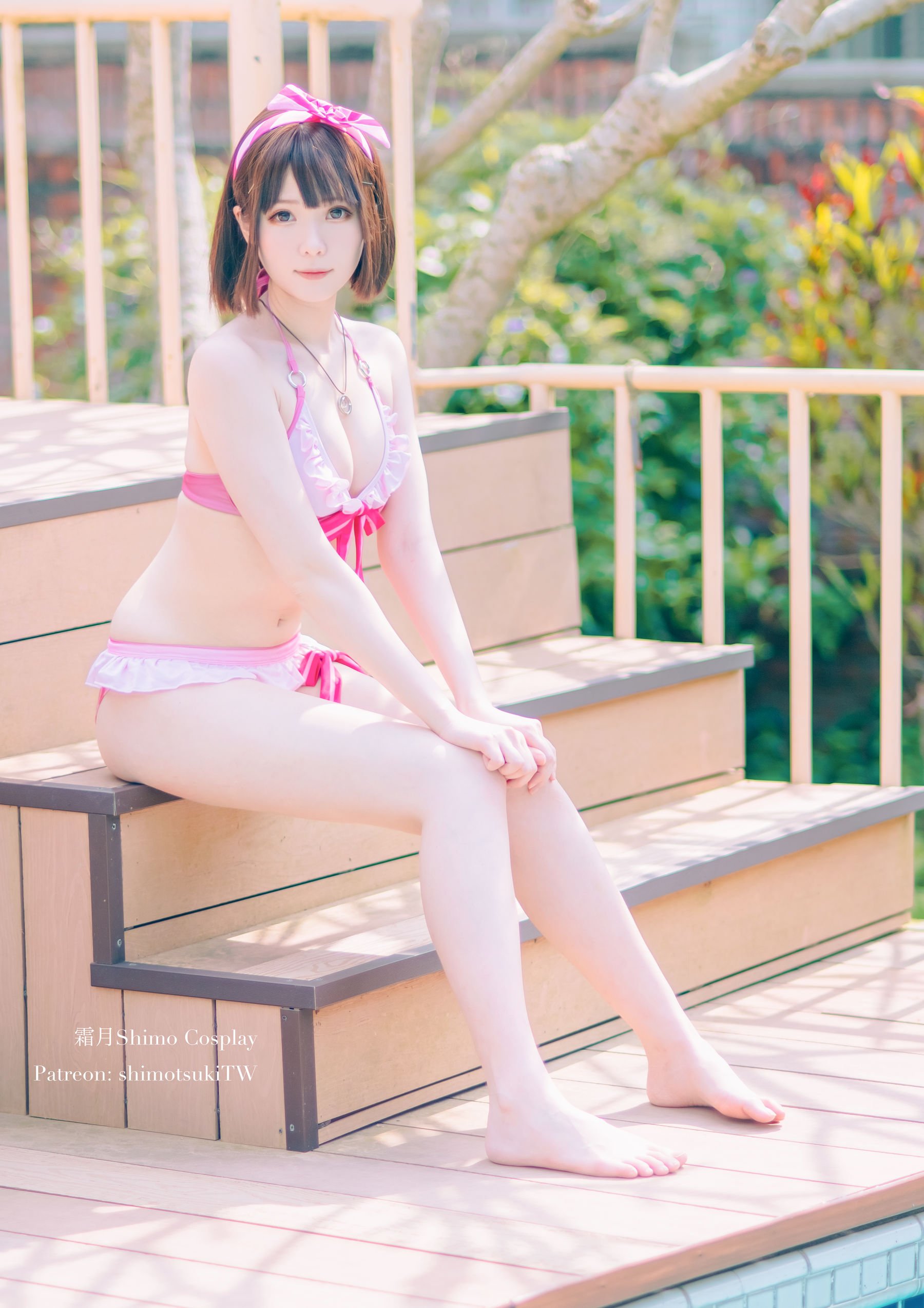 微博妹纸霜月shimo – 加藤惠泳衣 [19P]