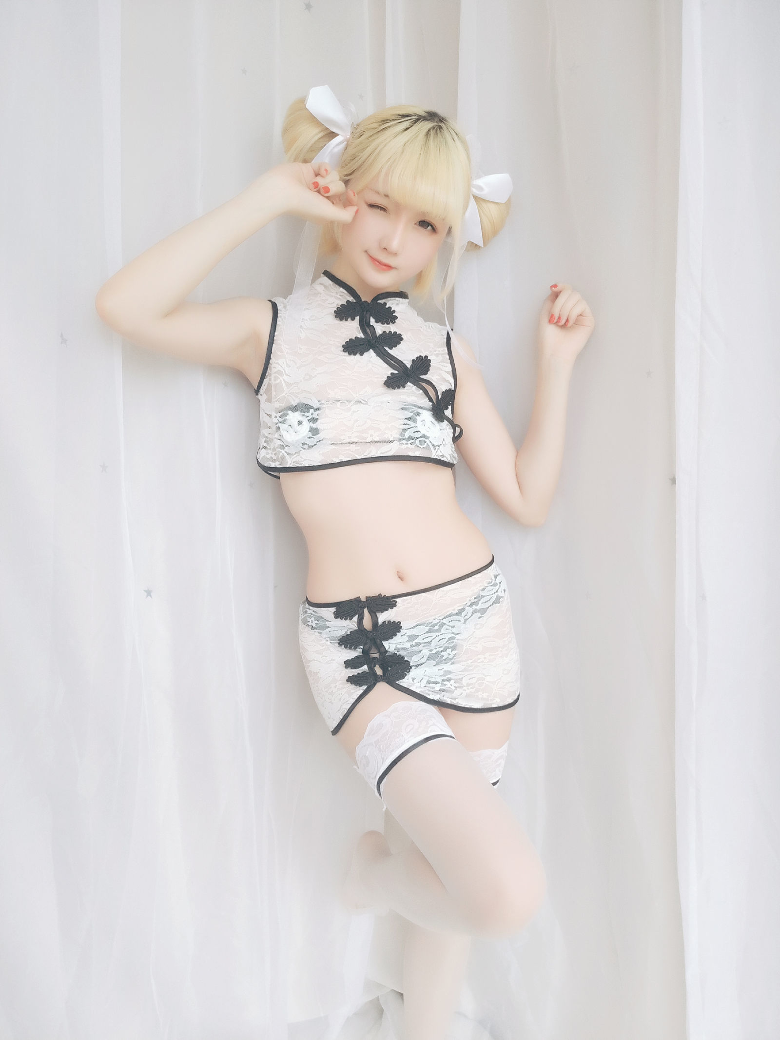 [萝莉COS] 星之迟迟 VOL.16 熊猫旗袍 [60P]