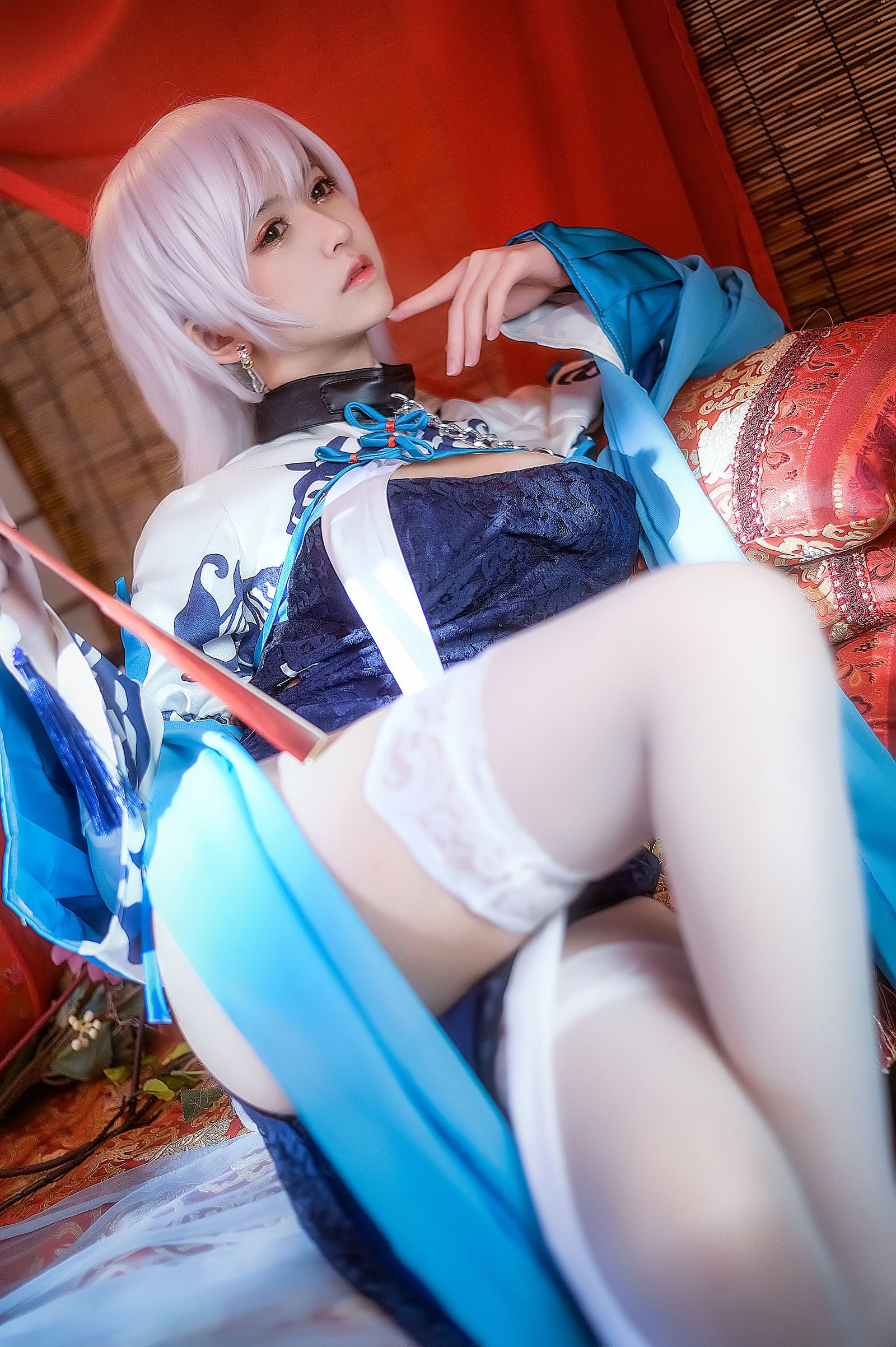 [萝莉COS] 鳗鱼霏儿 – 碧蓝华裳 贝姐 [11P]