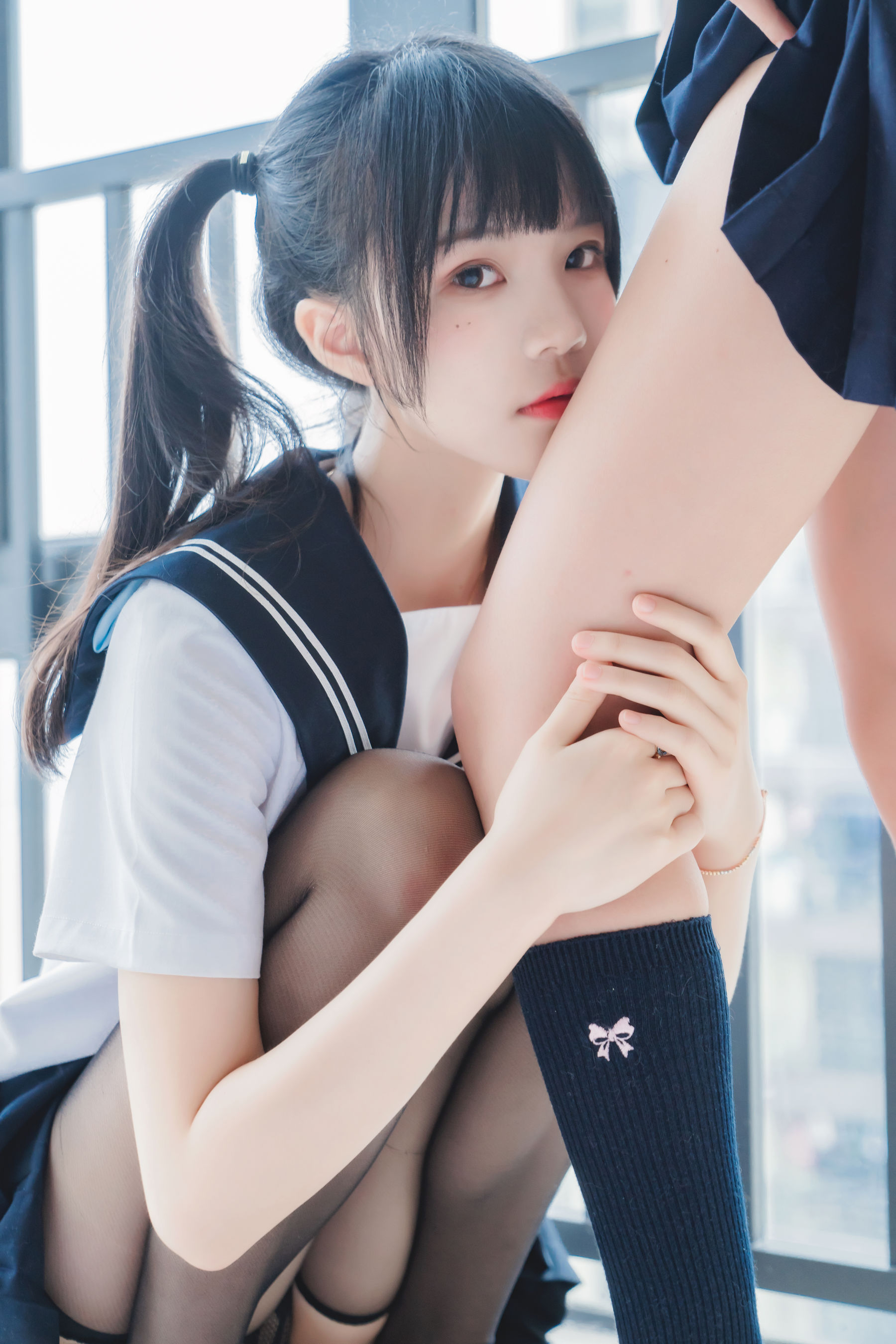 萌系小姐姐木绵绵OwO&桜桃喵 她(制服×制服) [38P]