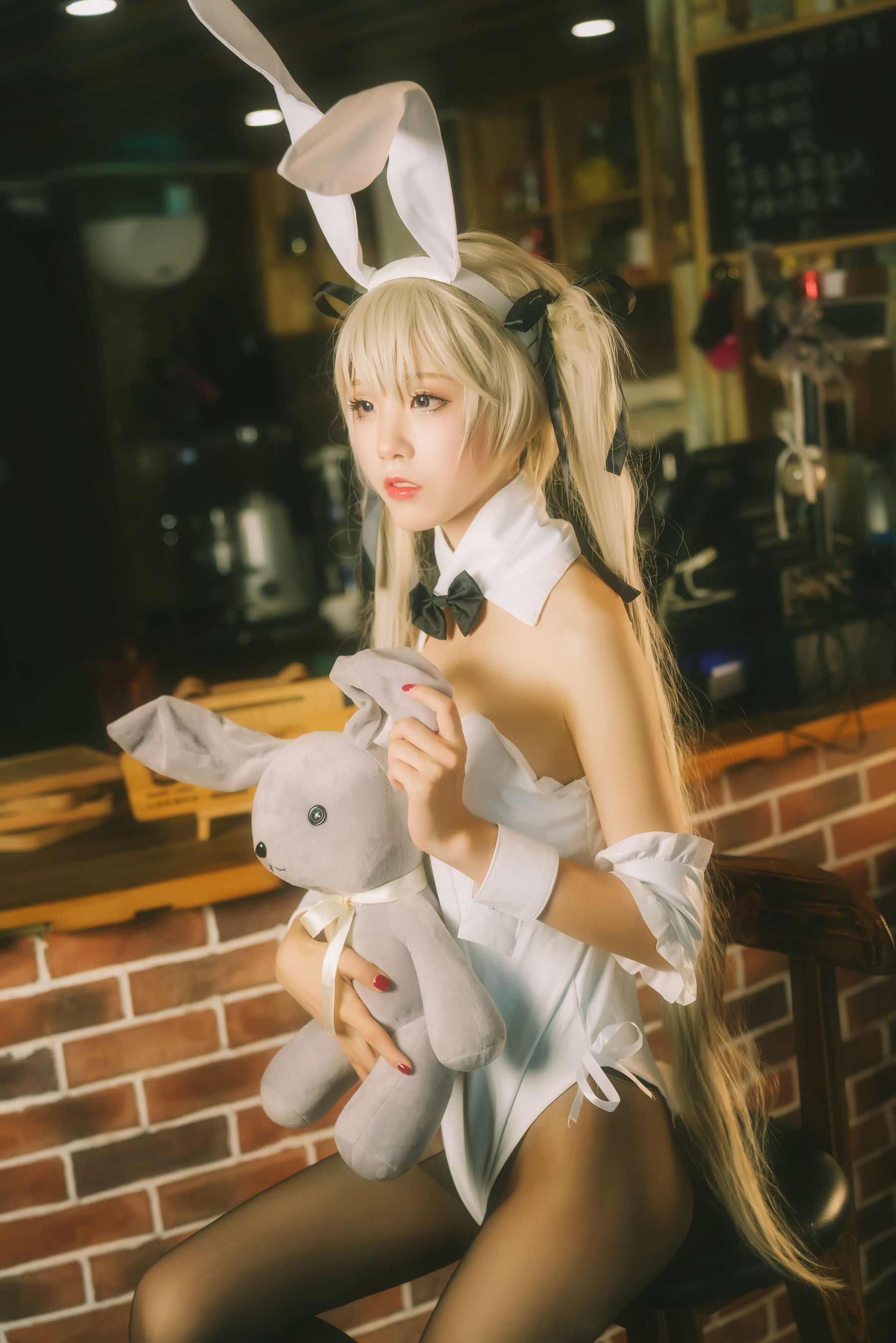 [Cosplay写真] 动漫博主水淼aqua – 穹妹兔女郎 [9P]