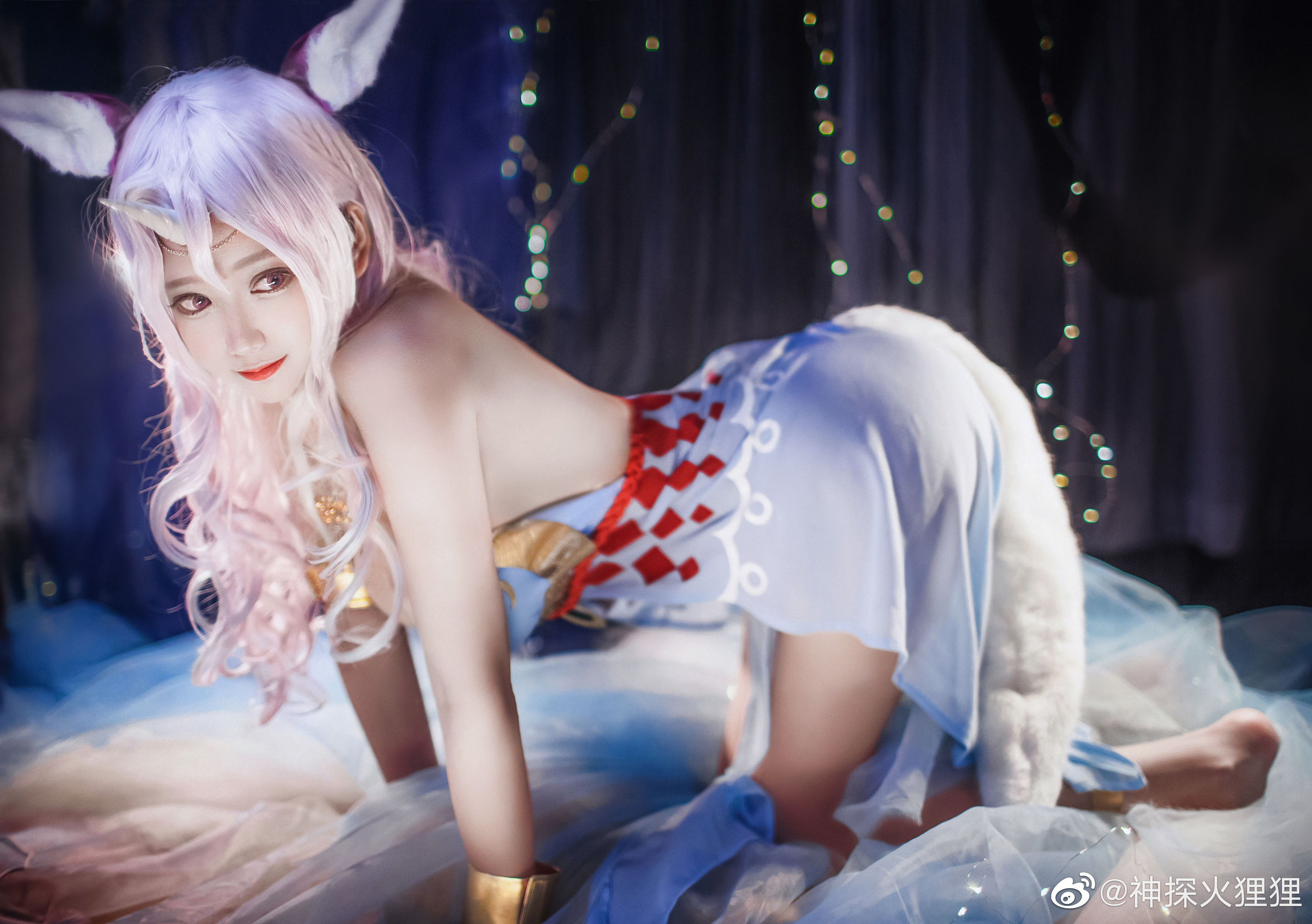 [Cosplay写真] 动漫博主神探火狸狸 – 诺拉・沐恩 睡衣 (双生视界) [9P]