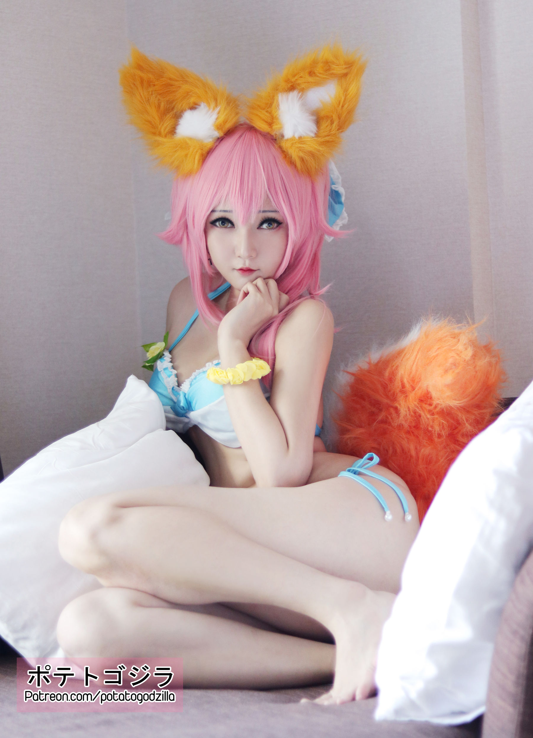 Coser小姐姐Potato Godzilla – Tamamo Bikini [20P]