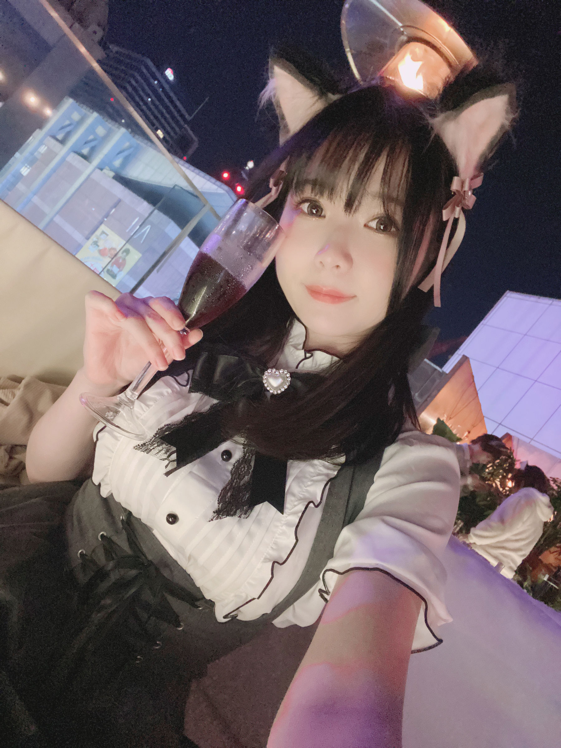 微博妹纸霜月shimo – 一緒に飲みますか？ [19P]