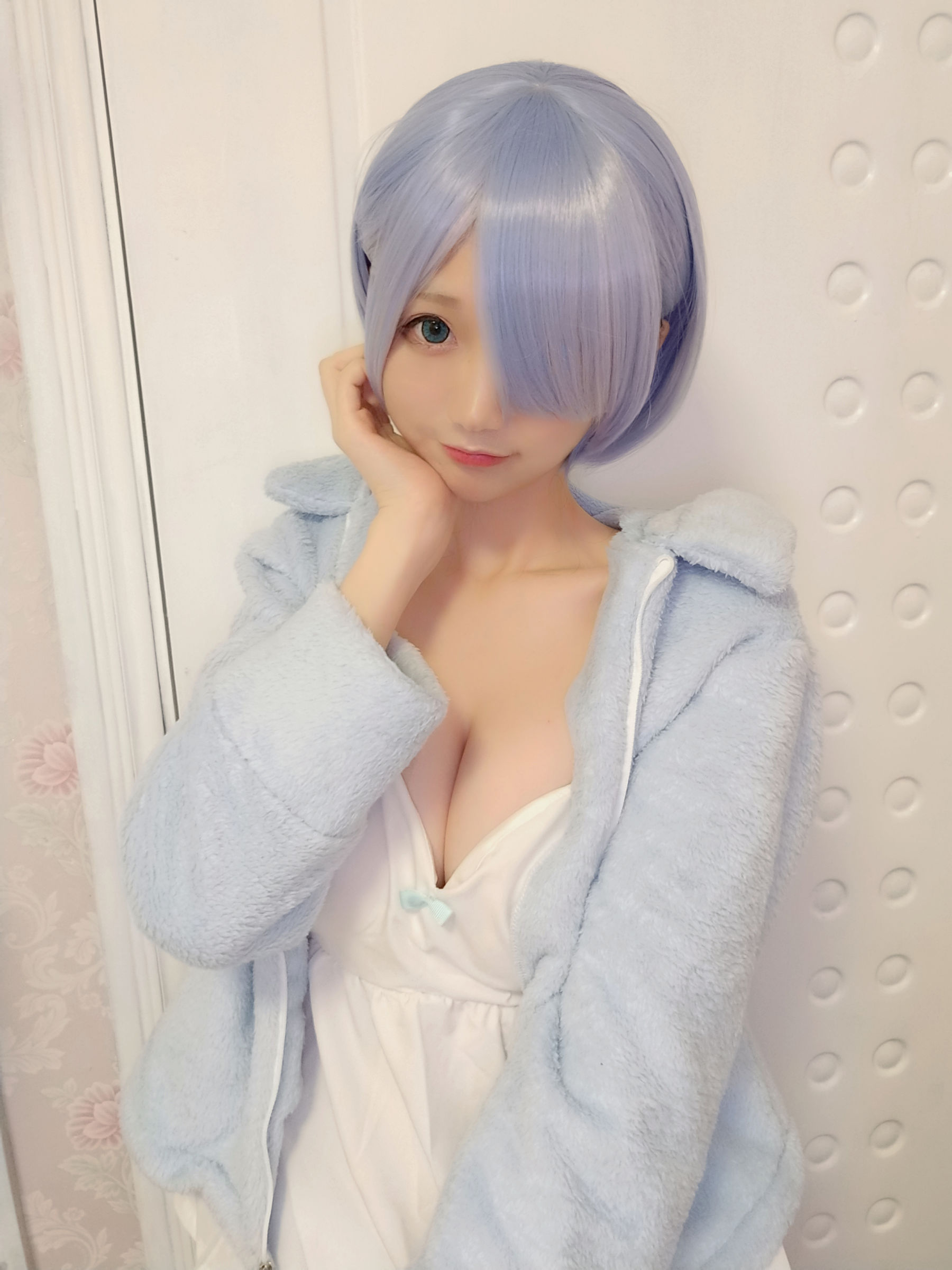 NAGISA魔物喵[fantia] – レム-猫耳パジャマ [8P]