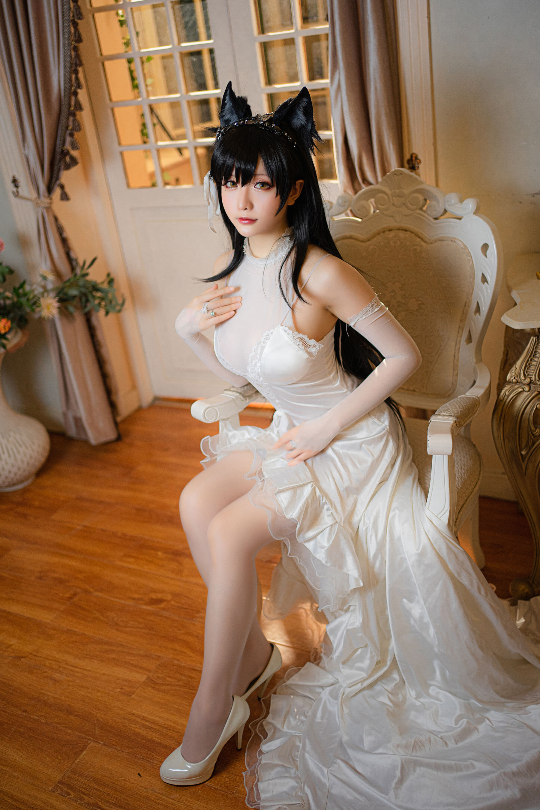 Coser小姐姐星之迟迟 – 爱宕婚纱 [25P]